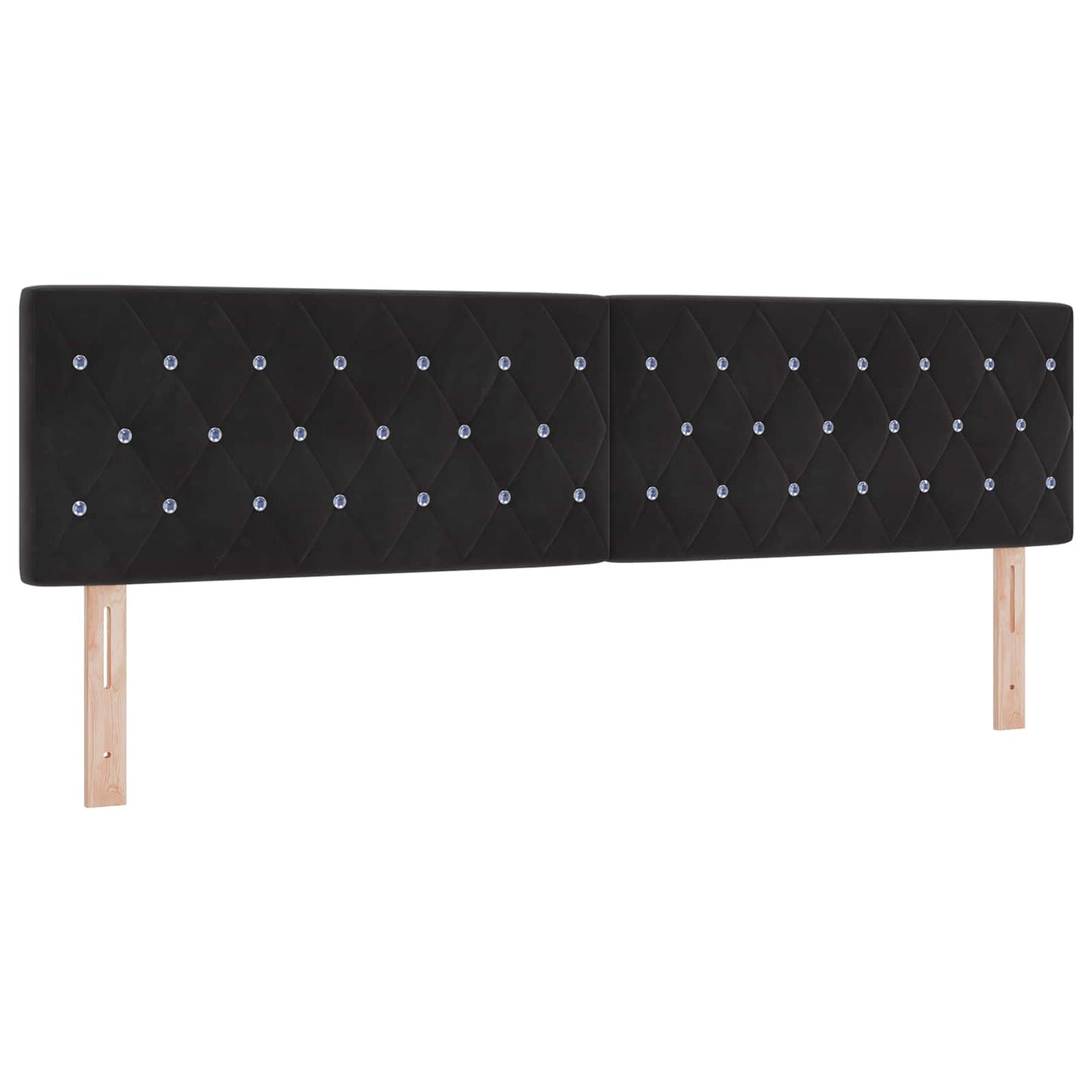 vidaXL Κρεβάτι box spring με στρώμα Μαύρο 180 x 200 cm Βελούδο