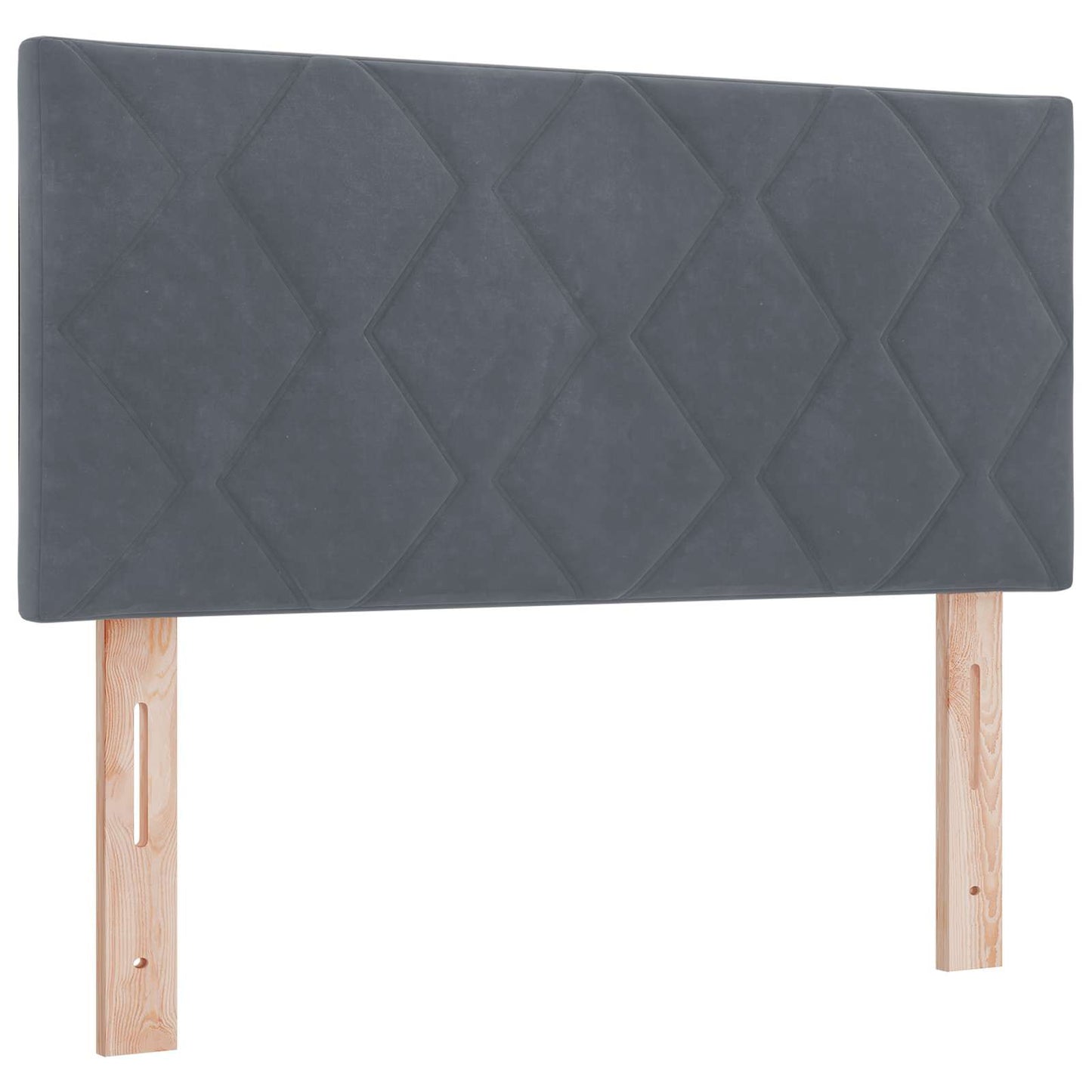 vidaXL Κρεβάτι Box Spring με Στρώμα και LED Σκούρο Γκρι 90 x 190 cm