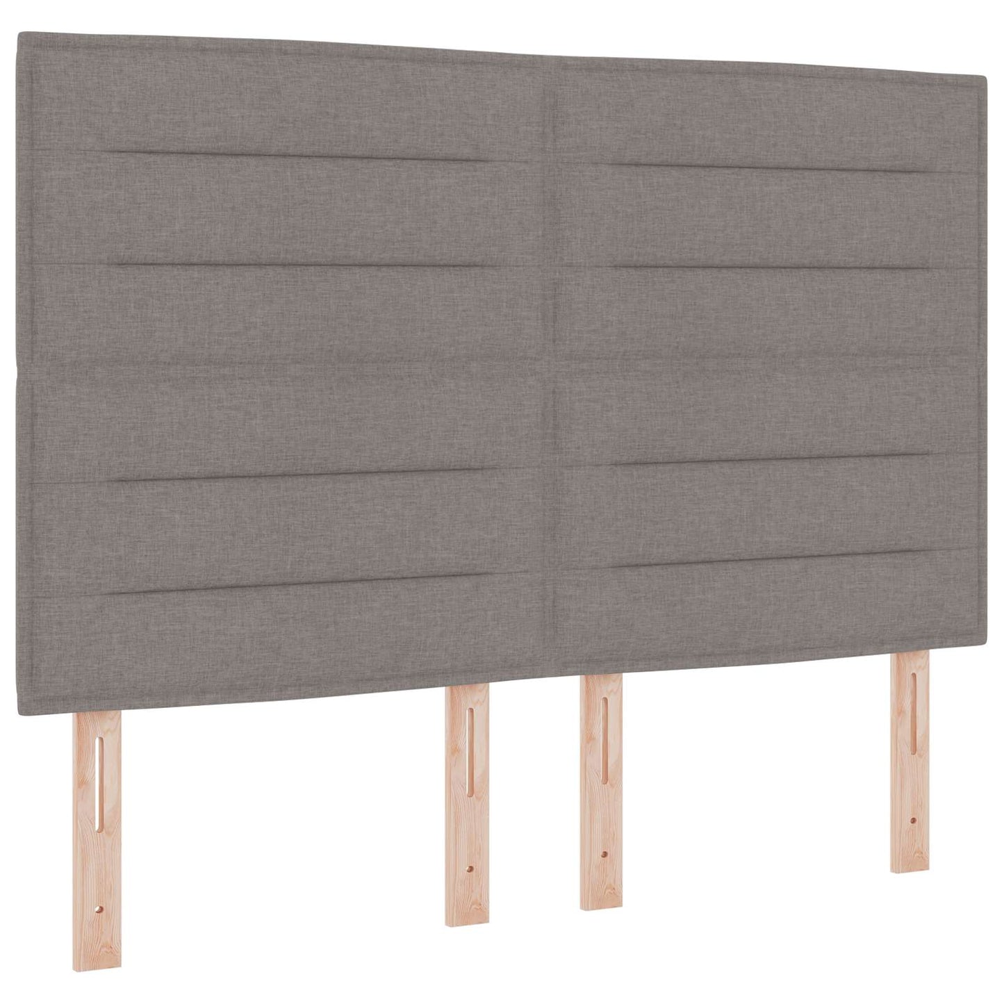 vidaXL Κρεβάτι box spring με στρώμα Taupe 160 x 200 cm Ύφασμα