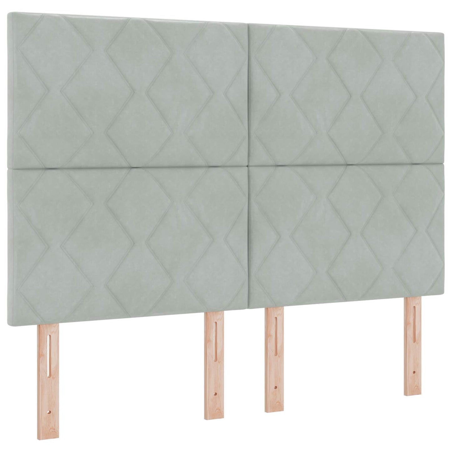 vidaXL Κρεβάτι box spring με στρώμα Ανοιχτό γκρι 160 x 200 cm Βελούδο