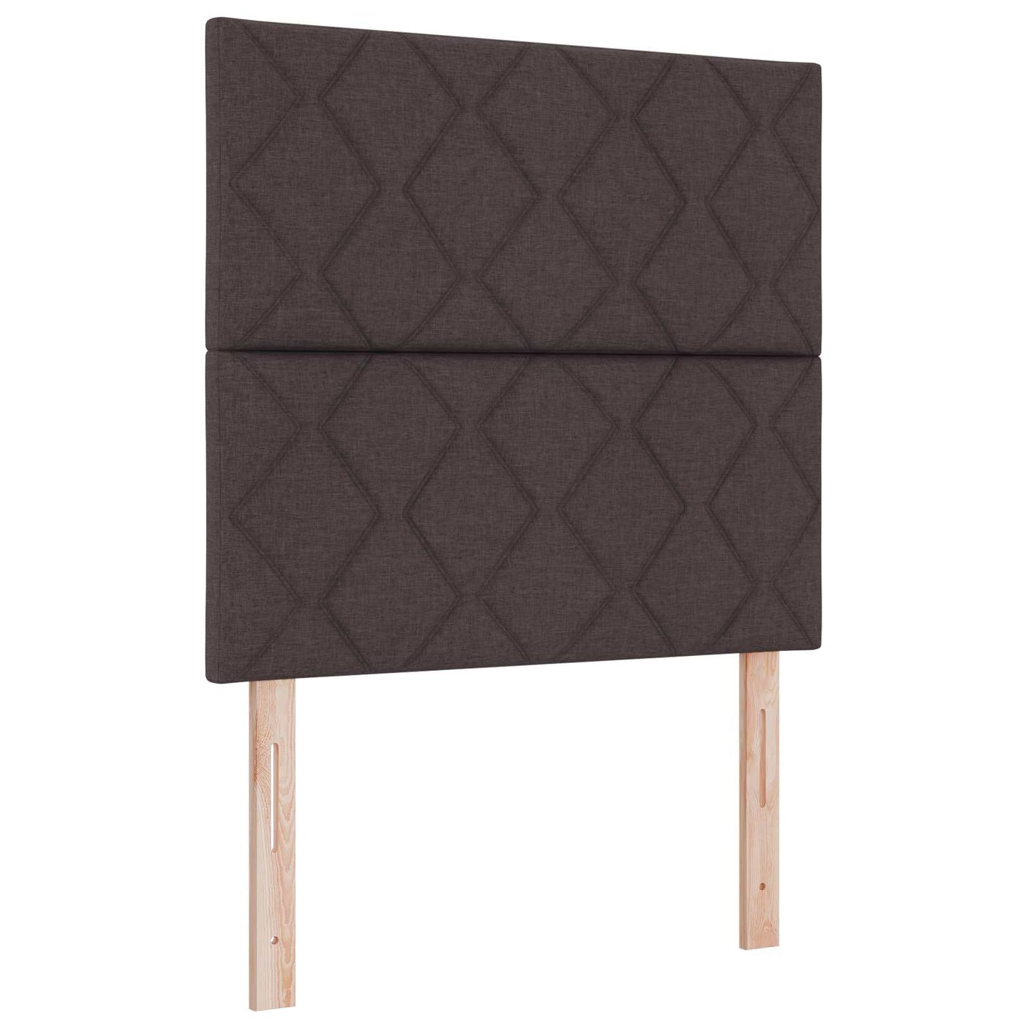 vidaXL Κρεβάτι box spring με στρώμα Σκούρο Καφέ 80 x 200 cm Ύφασμα
