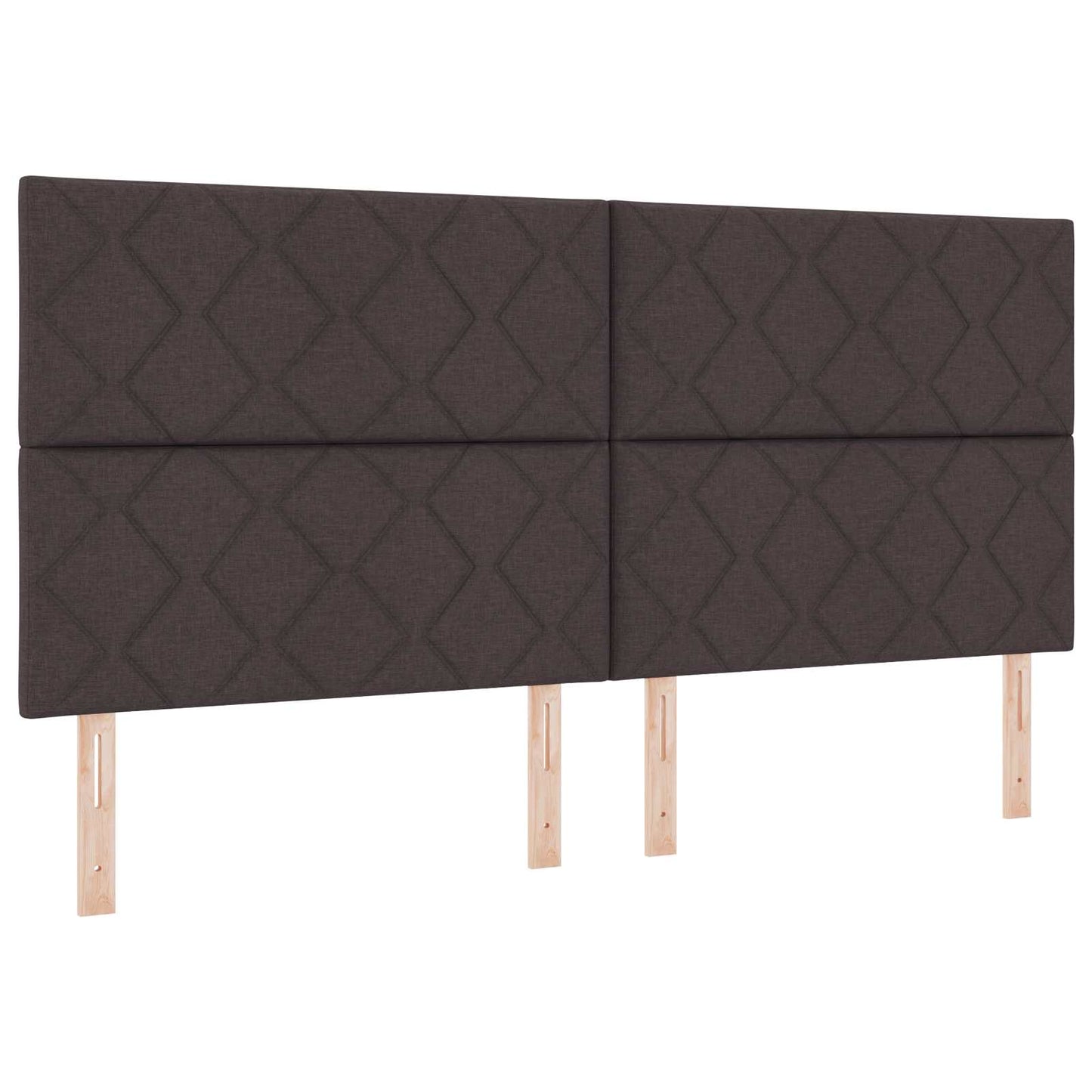 vidaXL Κρεβάτι box spring με στρώμα Σκούρο Καφέ 200 x 200 cm Ύφασμα