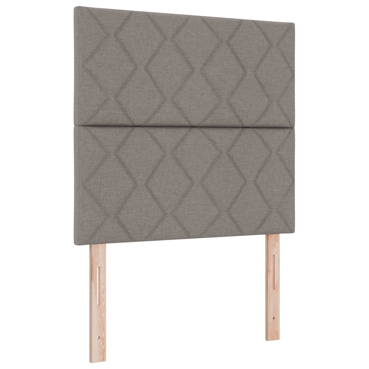 vidaXL Κρεβάτι box spring με στρώμα Taupe 90 x 200 cm Ύφασμα