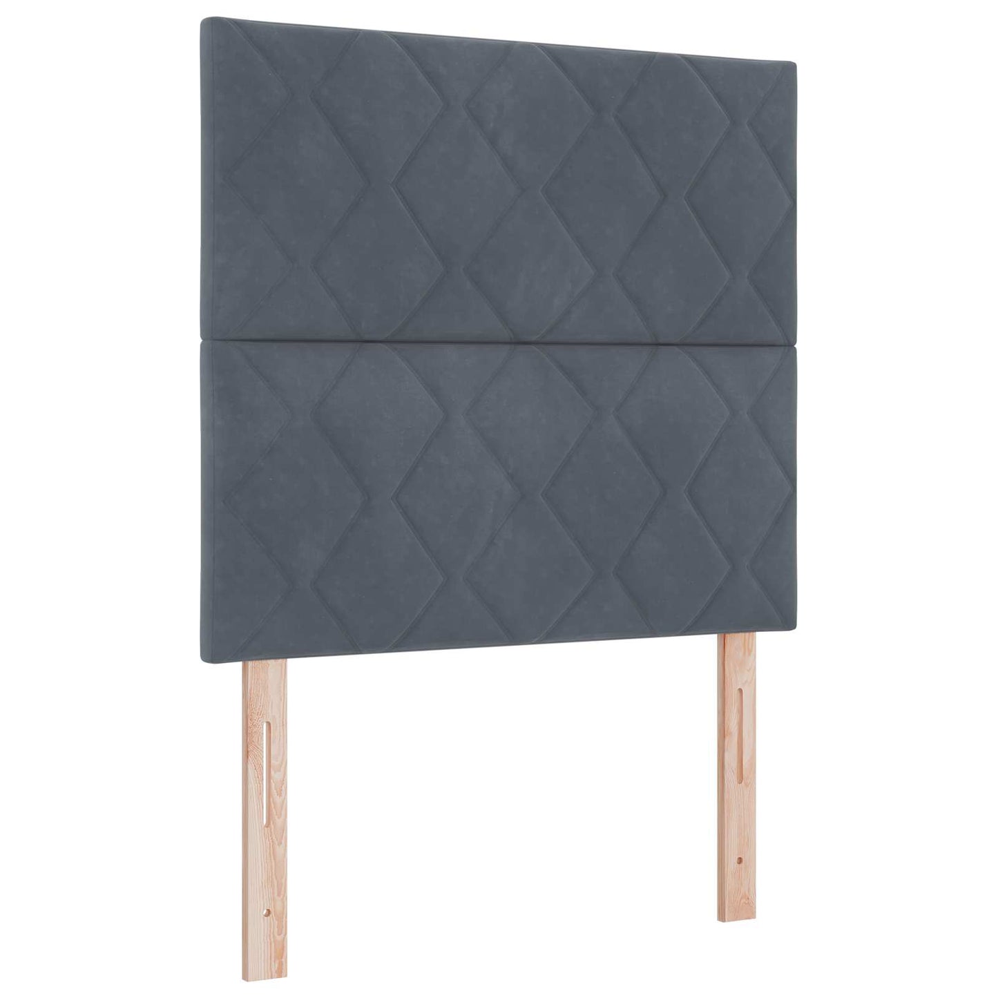 vidaXL Κρεβάτι box spring με στρώμα Σκούρο Γκρι 80 x 200 cm Βελούδο