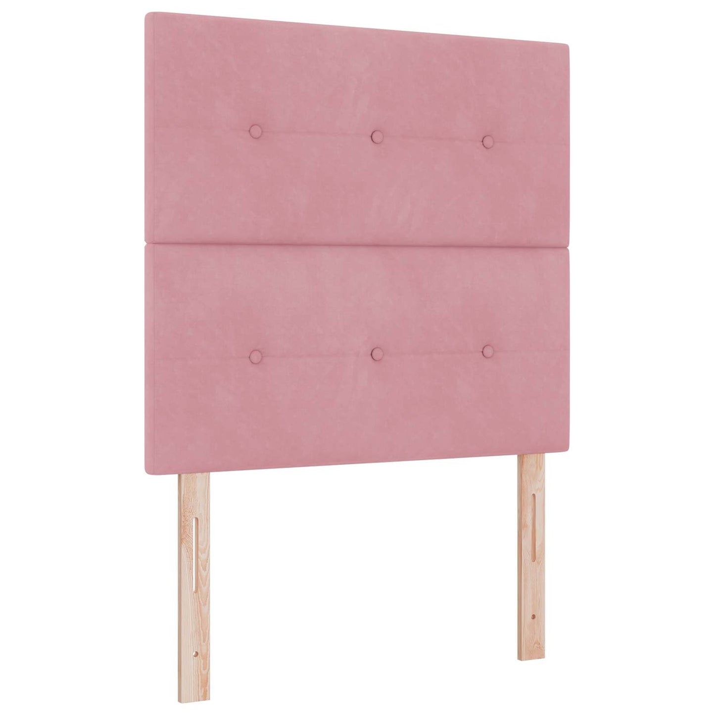 vidaXL Κρεβάτι box spring με στρώμα Ροζ 120 x 200 cm Βελούδο