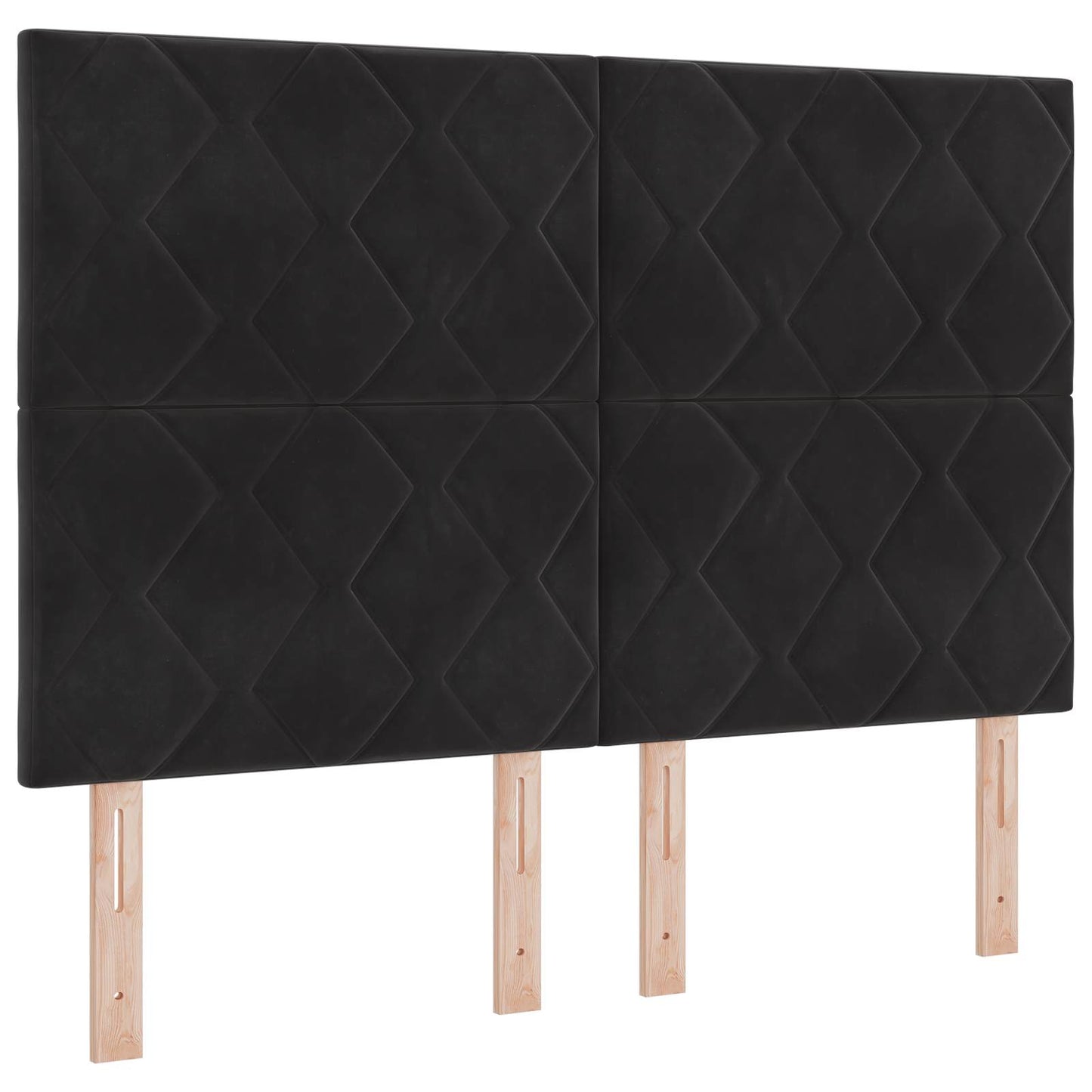 vidaXL Κρεβάτι box spring με στρώμα Μαύρο 140 x 200 cm Βελούδο