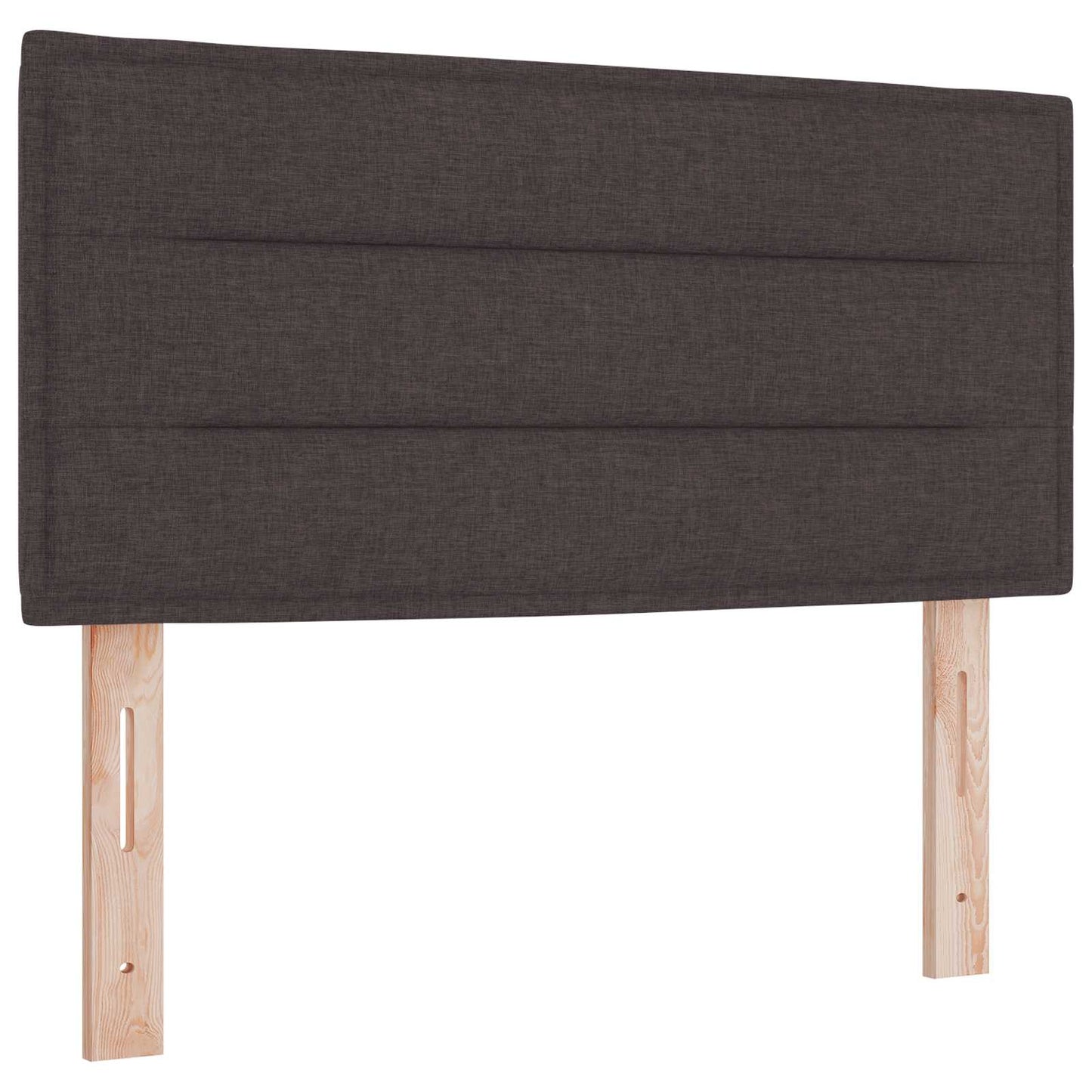 vidaXL Κρεβάτι Ottoman με στρώμα Σκούρο Καφέ 120 x 190 cm Ύφασμα