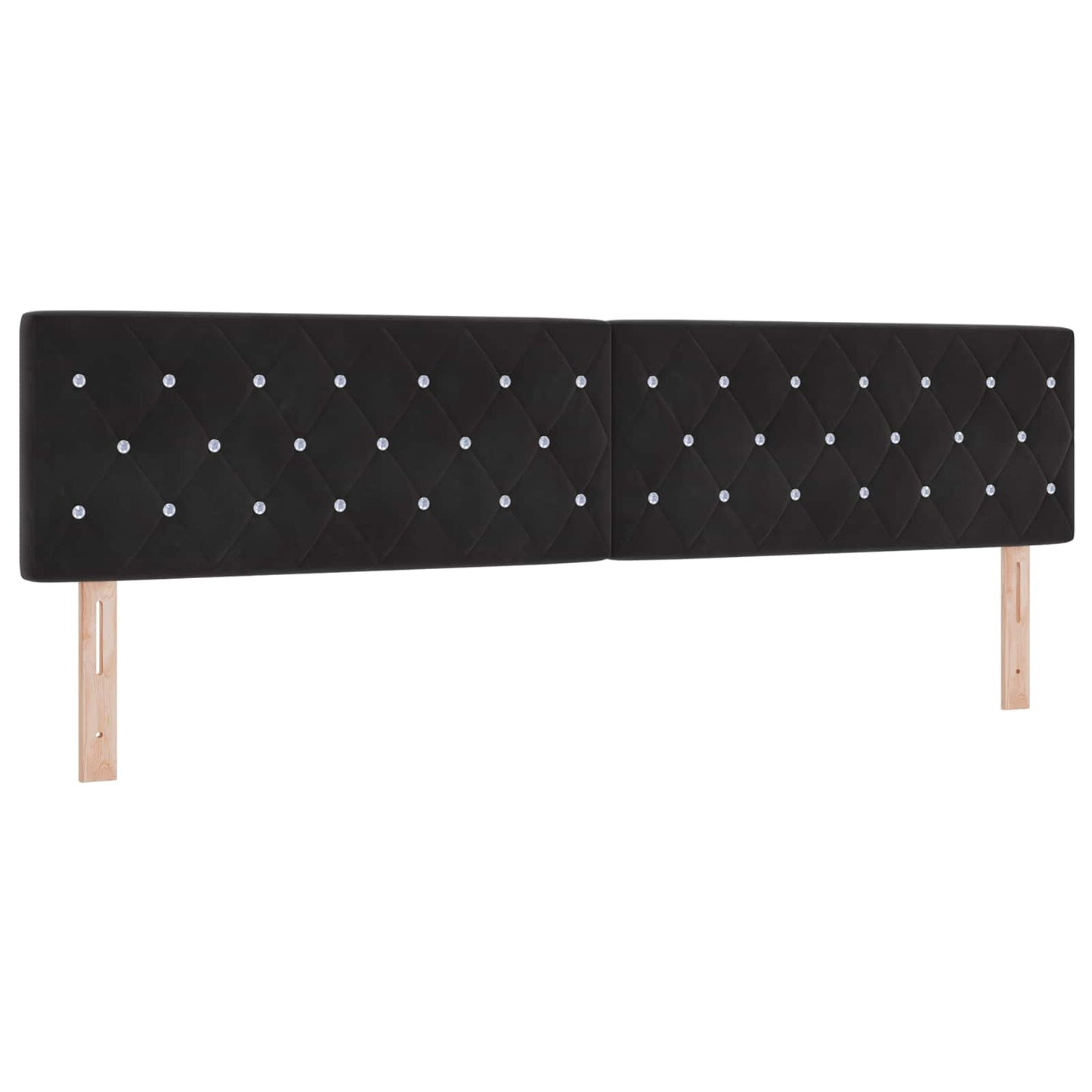 vidaXL Κρεβάτι Ottoman με στρώμα Μαύρο 200 x 200 cm Βελούδο