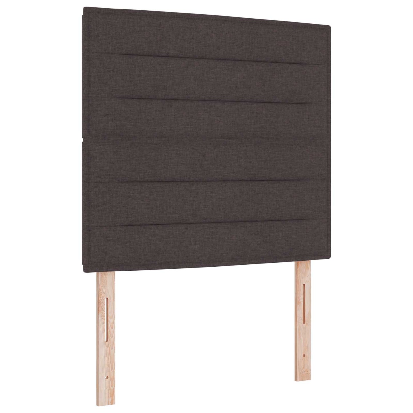 vidaXL Κρεβάτι Ottoman με στρώμα Σκούρο Καφέ 90 x 190 cm Ύφασμα
