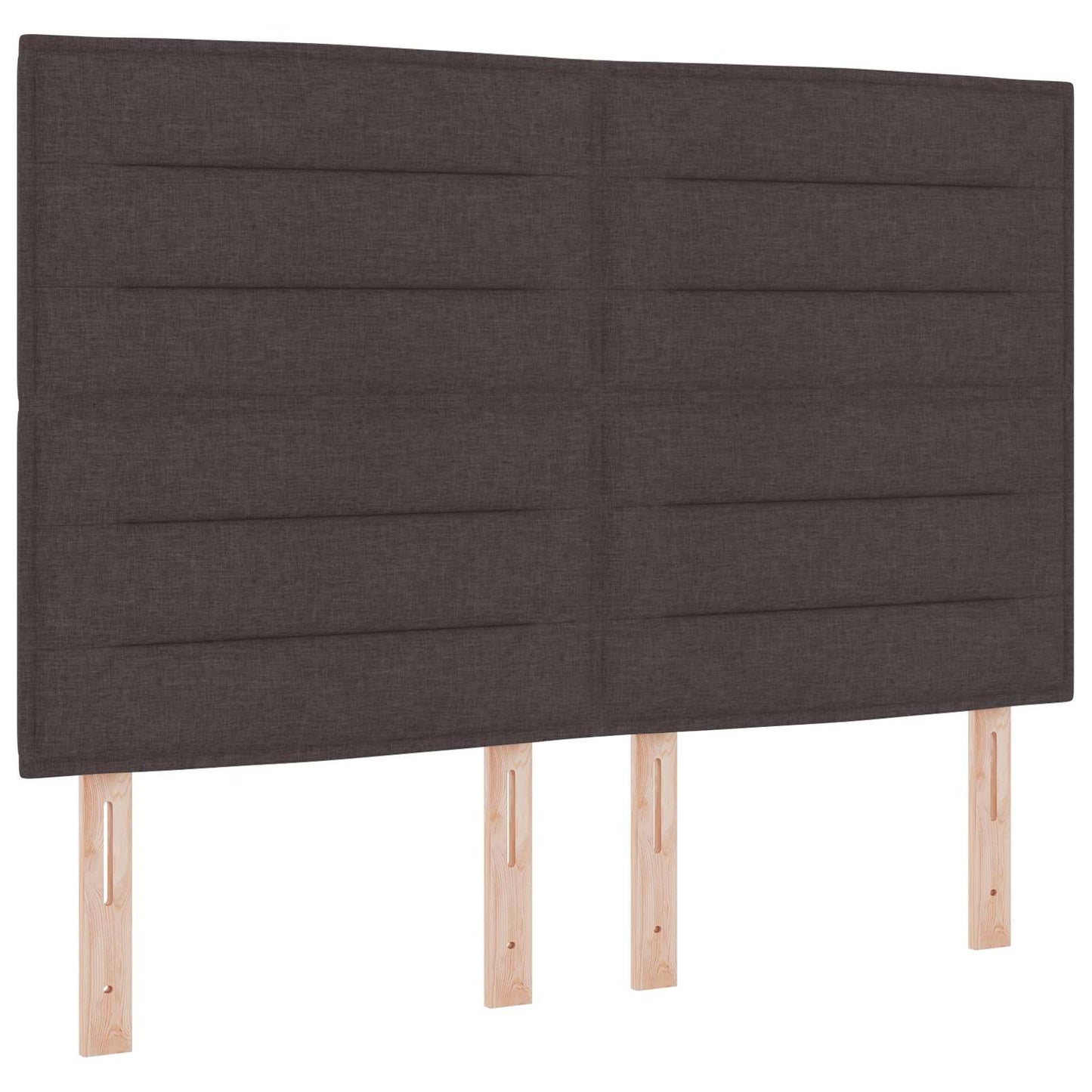 vidaXL Κρεβάτι Ottoman με στρώμα Σκούρο Καφέ 140 x 190 cm Ύφασμα