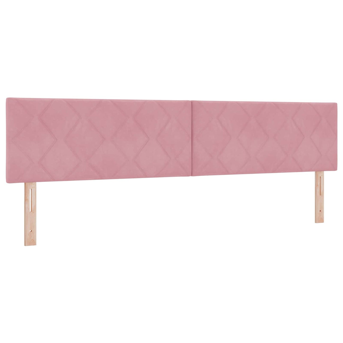 vidaXL Κρεβάτι Αποθήκης με κεφαλάρι Ροζ 200 x 200 cm Βελούδο