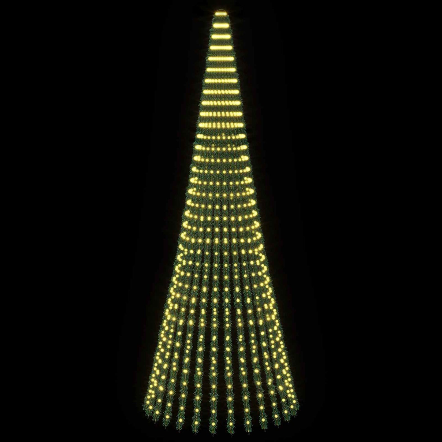 vidaXL LED Χριστουγεννιάτικο Δέντρο 370 εκ. 1008 LED Θερμό λευκό