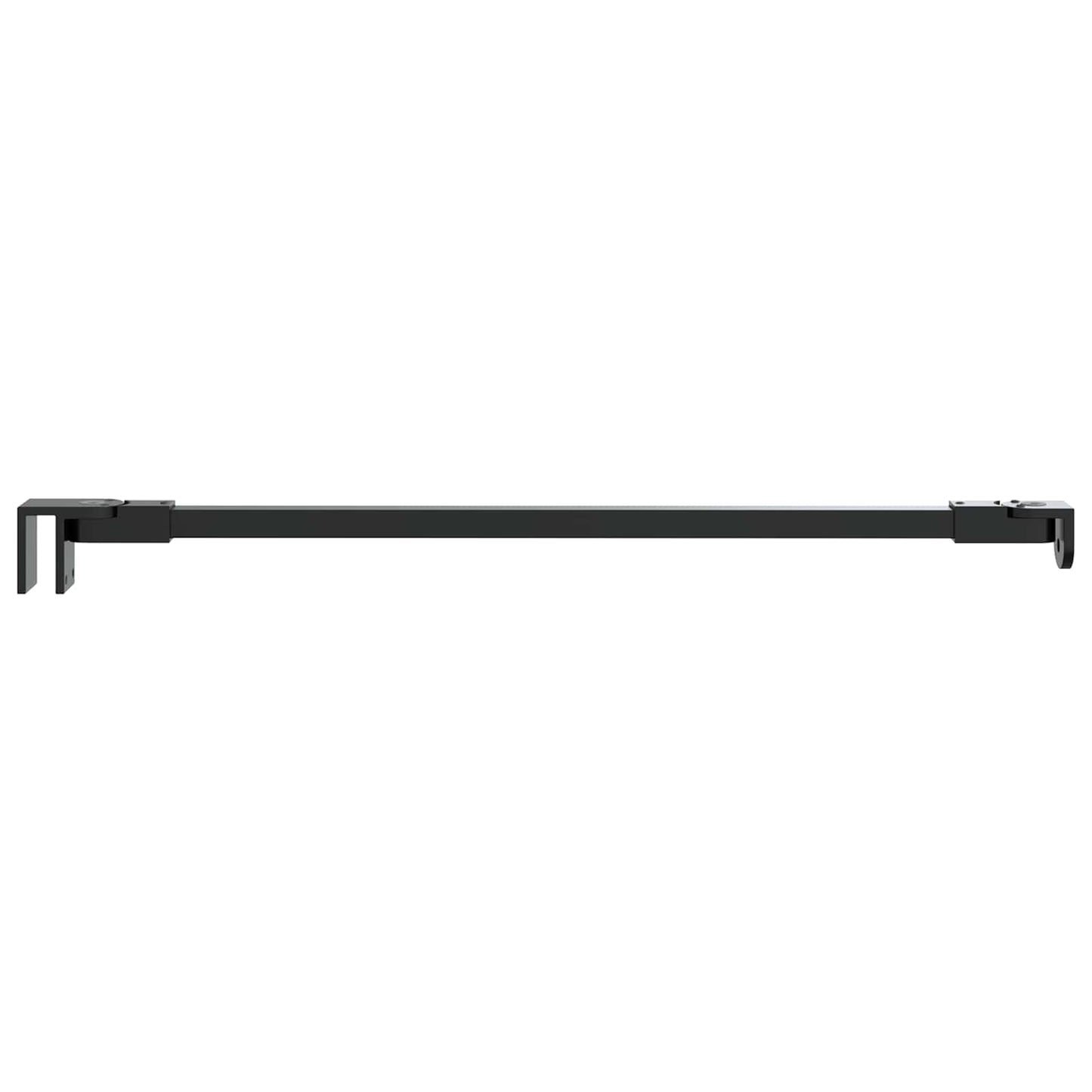 vidaXL Μπάρα Στήριξης Ντουζιέρας 47,5 cm για γυαλί 68/ mm Μαύρο