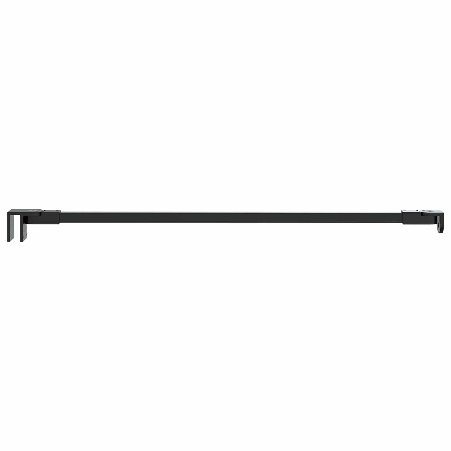 vidaXL Μπάρα Στήριξης Ντουζιέρας 57,5 cm για γυαλί 68/ mm Μαύρο