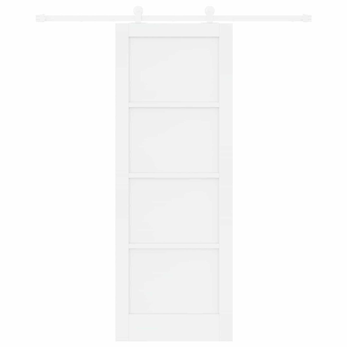 vidaXL Συρόμενη Πόρτα 78 x 211 cm Επεξεργασμένο Ξύλο Λευκό