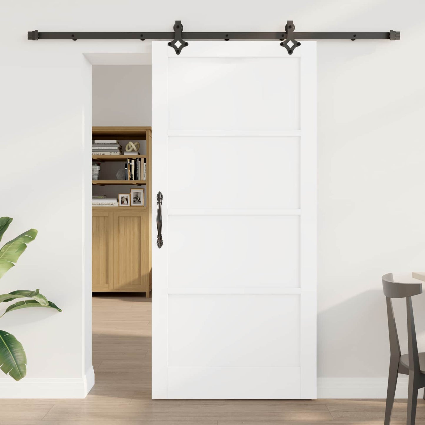 vidaXL Συρόμενη Πόρτα ORKDAL 93 x 202 cm Επεξεργασμένο Ξύλο