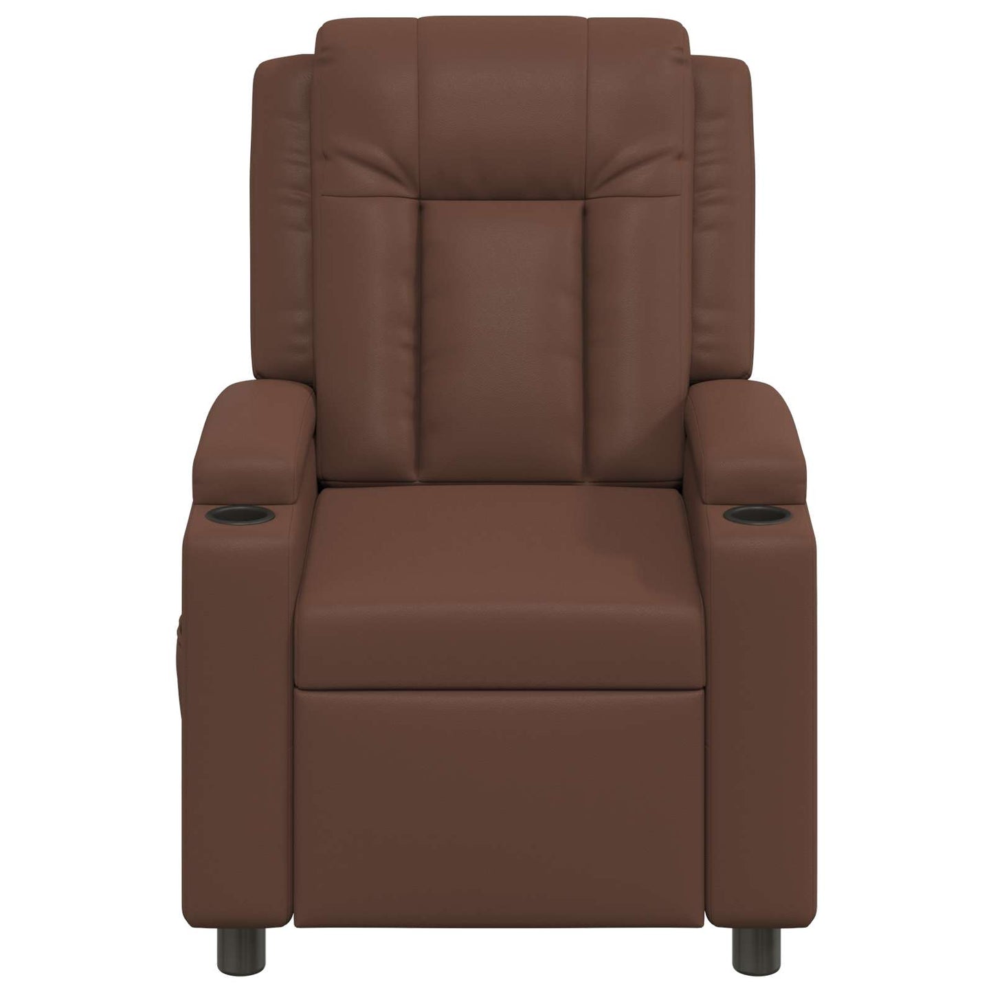 vidaXL Ανακλινόμενη πολυθρόνα Καφέ 75 x 95 x 100 cm Ύφασμα