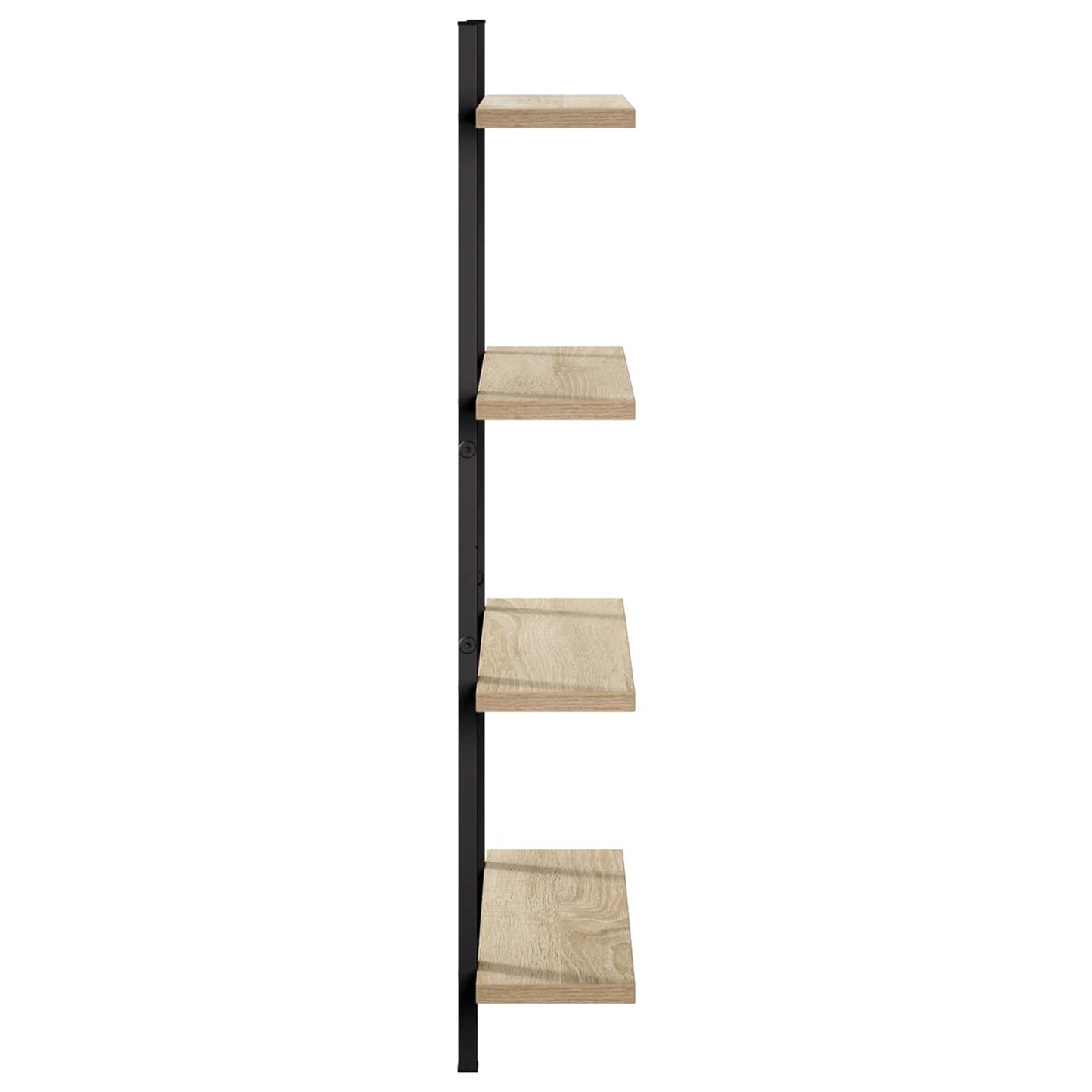 vidaXL Ράφι Τοίχου Sonoma Δρυς 60.5 x 13.5 x 80.5 cm