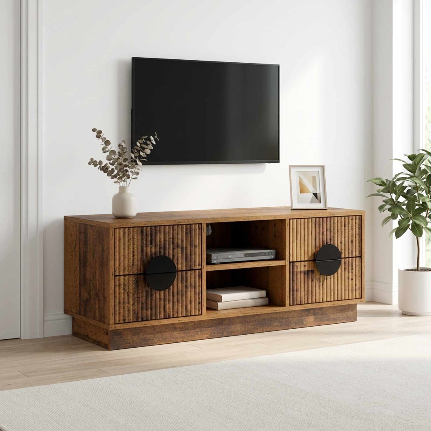 vidaXL Ντουλάπι TV VENRAY 101 x 36,5 x 40 cm Παλαιωμένο ξύλο