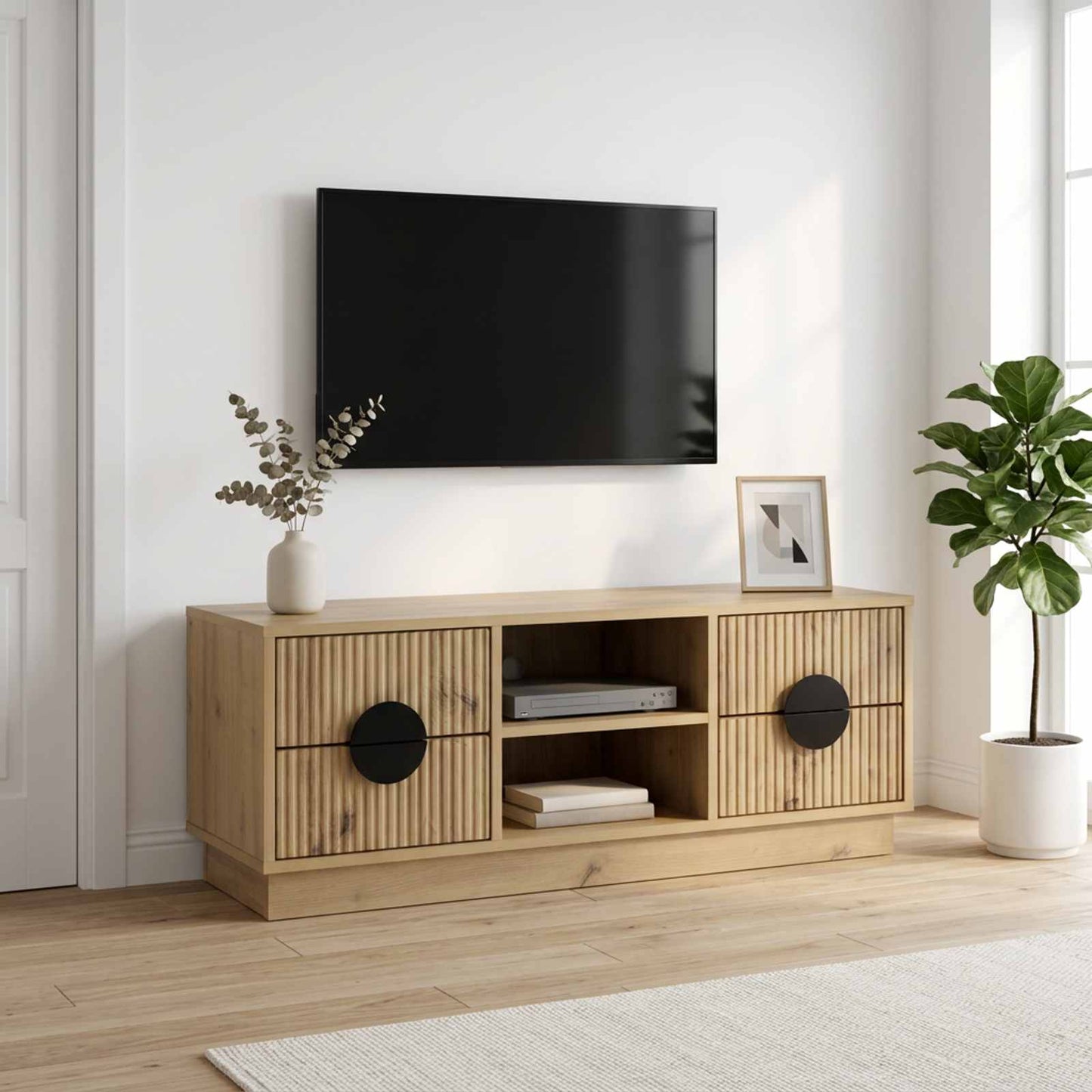 vidaXL Ντουλάπι TV VENRAY 101 x 36,5 x 40 cm Artisan Δρυς