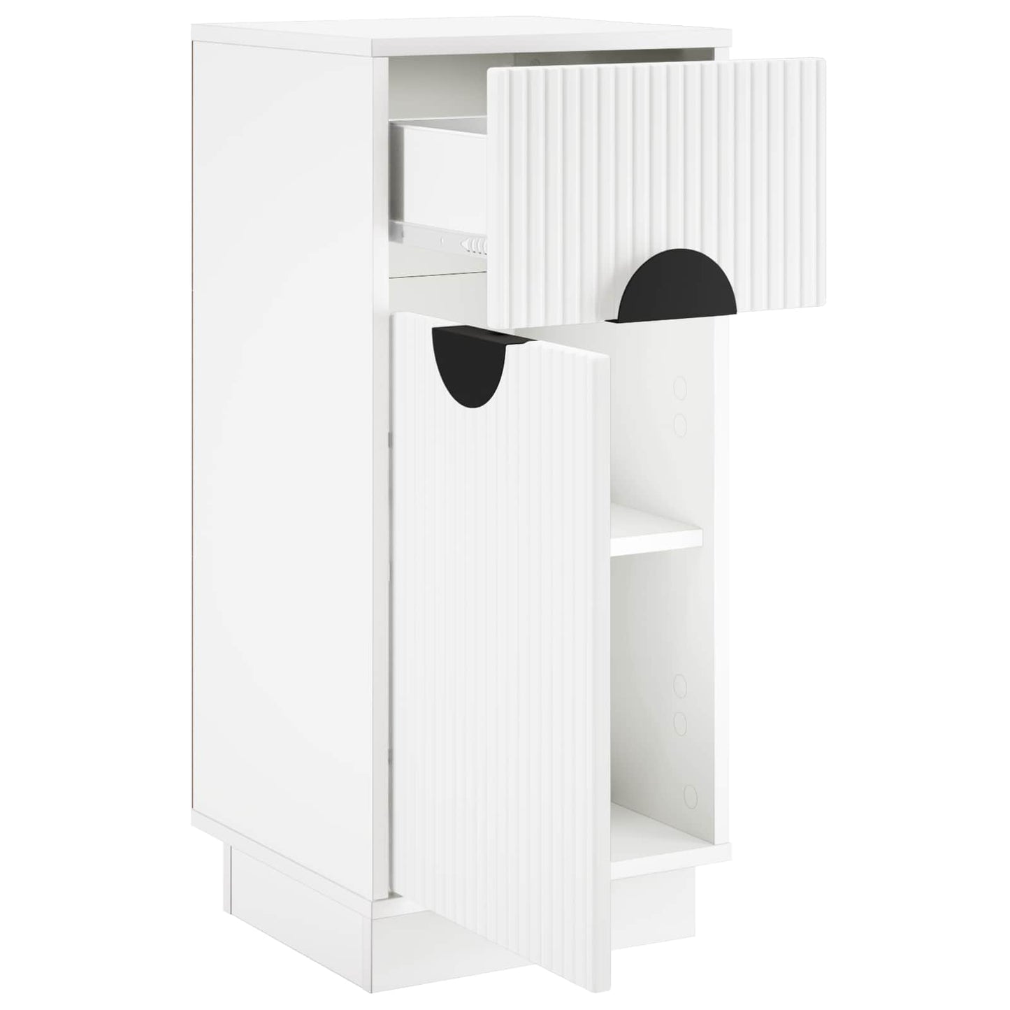 vidaXL Πλαϊνό γραφείο VENRAY Λευκό 35 x 33 x 77,5 cm