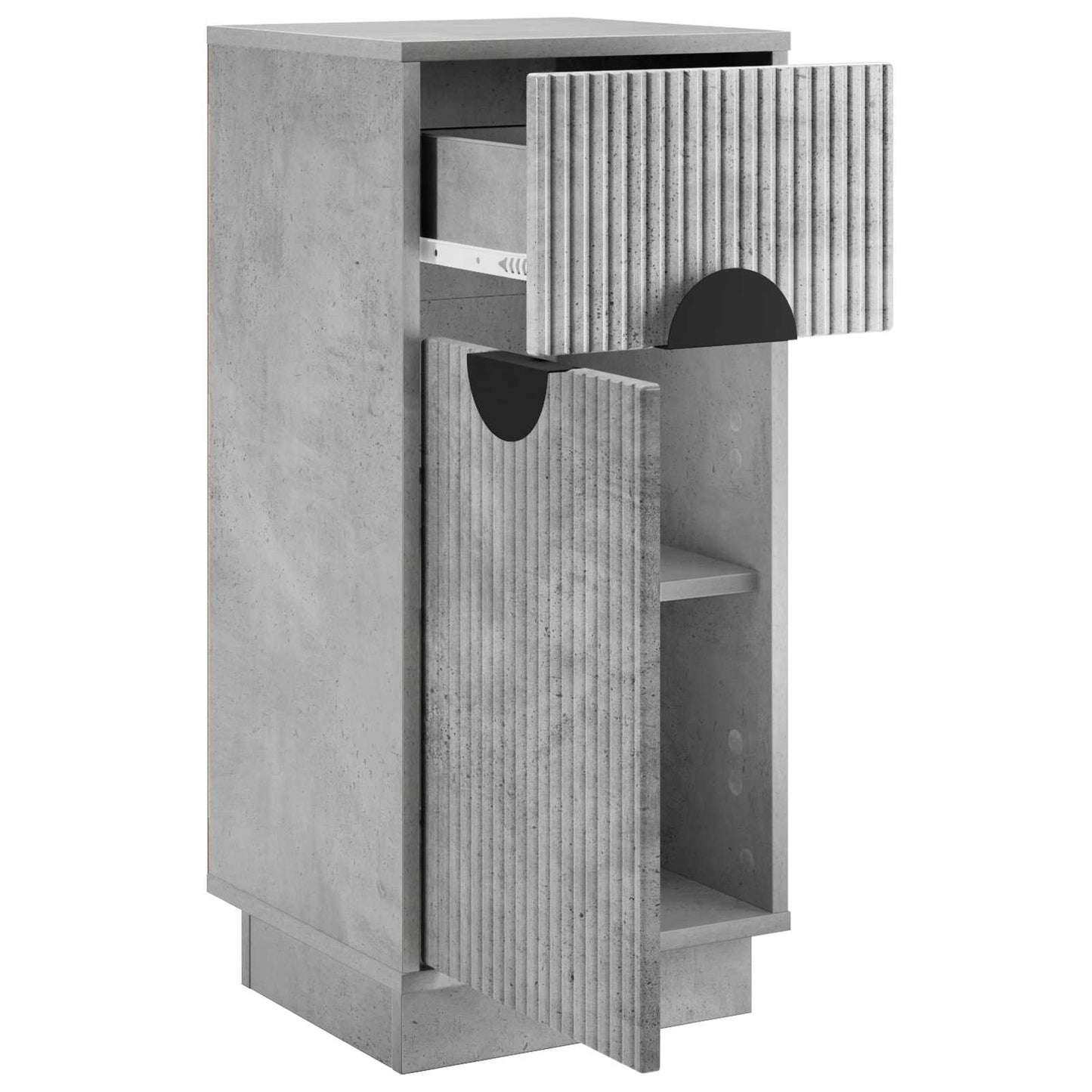 vidaXL Πλαϊνό γραφείο VENRAY Γκρι Σκυροδέματος 35 x 33 x 77,5 cm