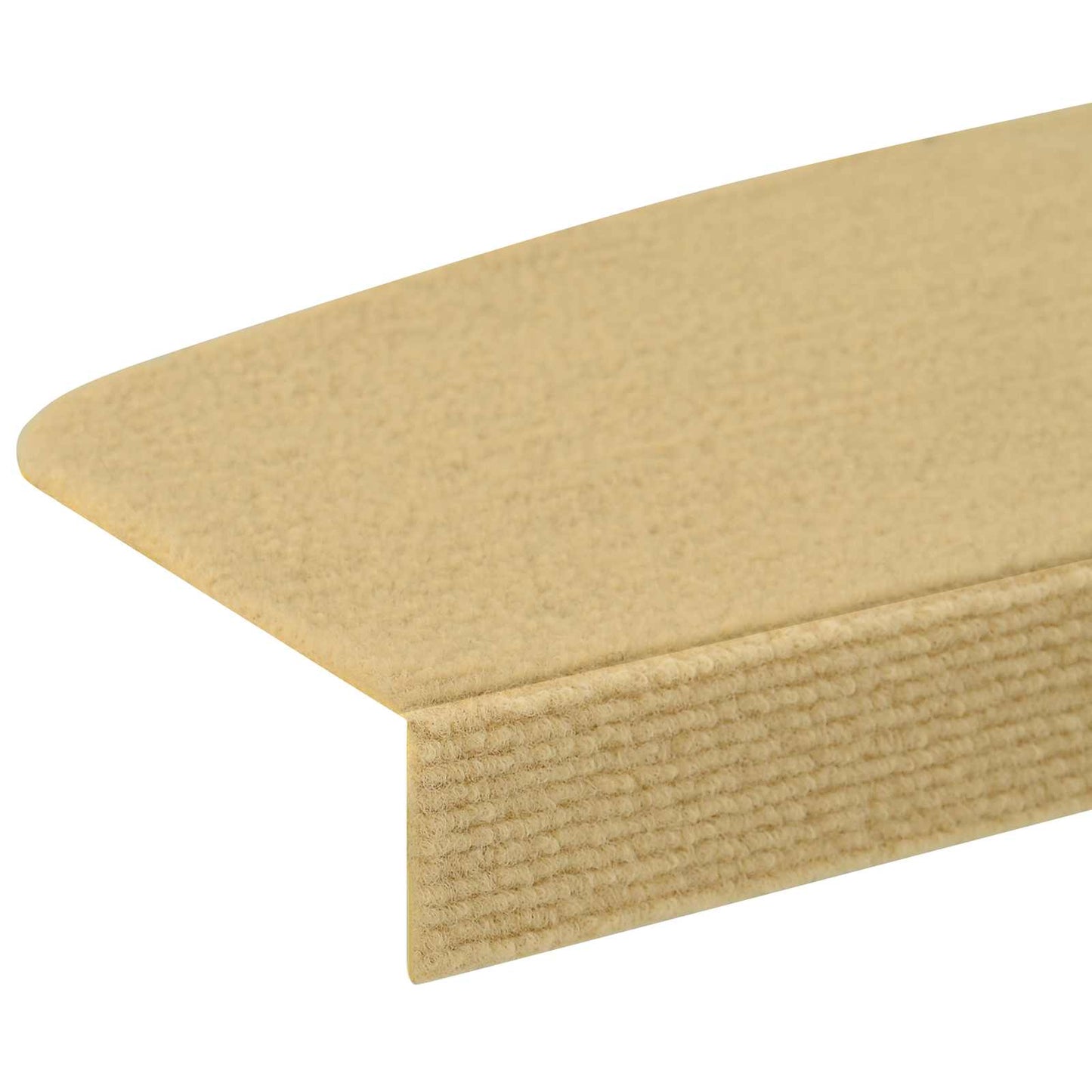 vidaXL Πατάκια σκάλας 15 τμχ. 56 x 17 x 3 cm Μπεζ Πολυεστέρας
