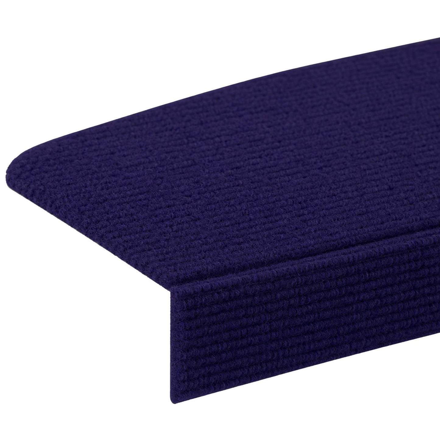 vidaXL Πατάκια σκάλας 15 τμχ. 65 x 21 x 4 cm Μπλε Πολυεστέρας