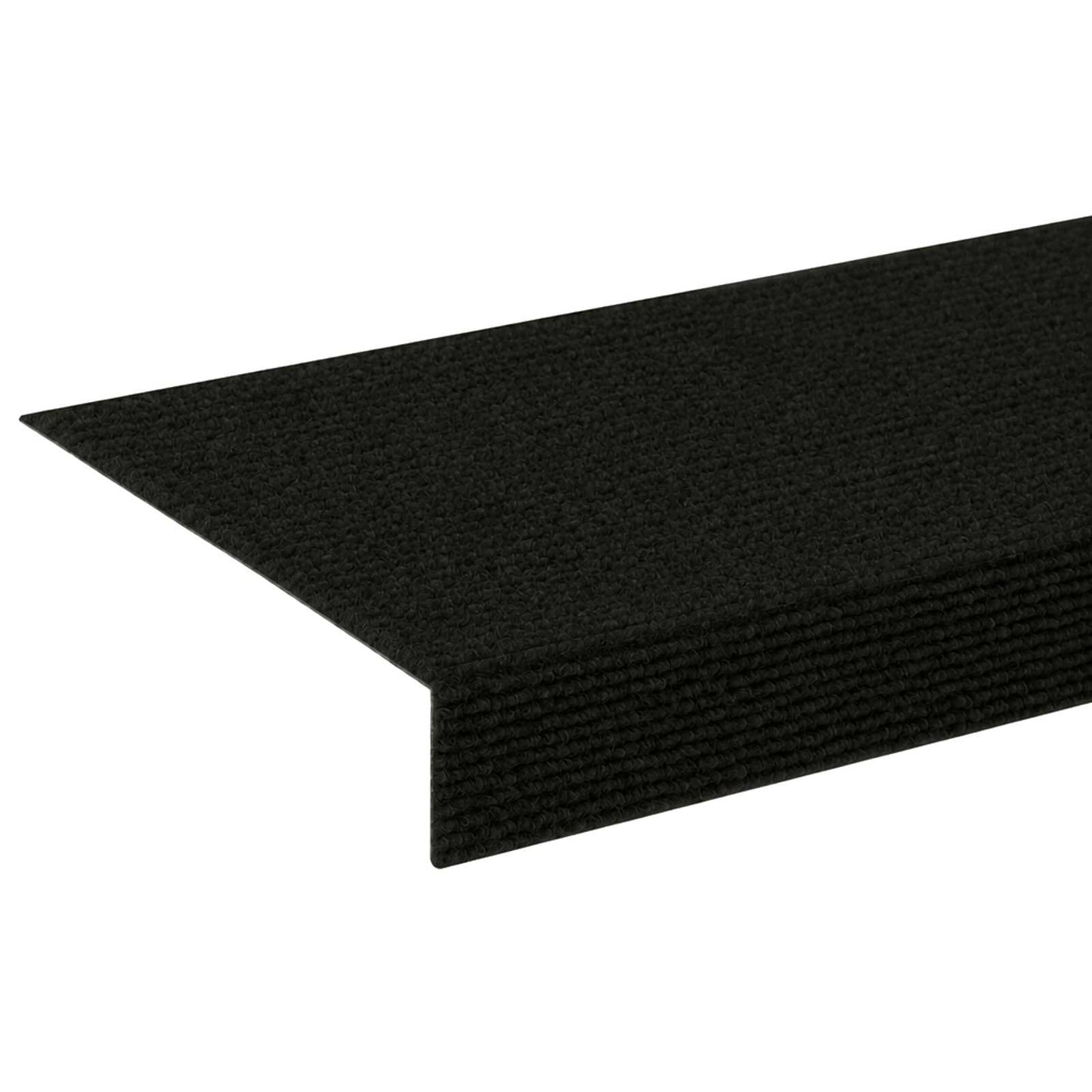 vidaXL Πατάκια σκάλας 15 τμχ. 65 x 21 x 4 cm Μαύρο Πολυεστέρας