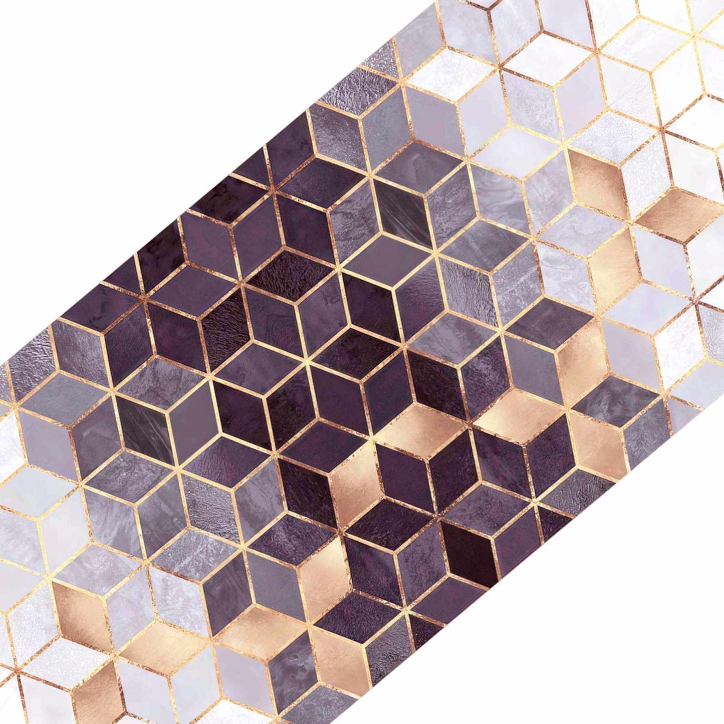 vidaXL Πατάκια σκάλας 15 τμχ. 76 x 20 cm Κυψελοειδές μοτίβο
