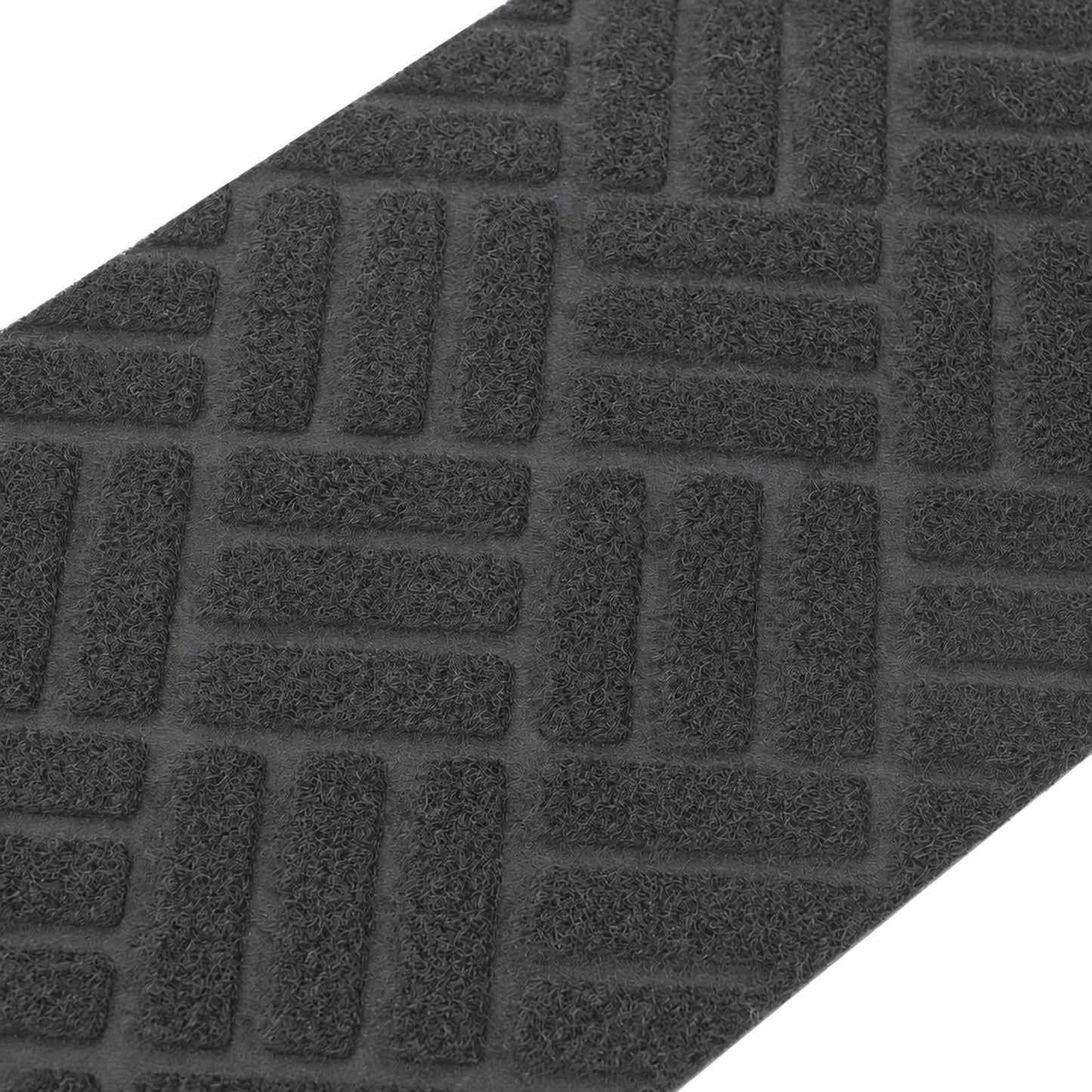 vidaXL Πατάκια σκάλας 15 τμχ. 76 x 20 cm Σκούρο Γκρι Πολυεστέρας