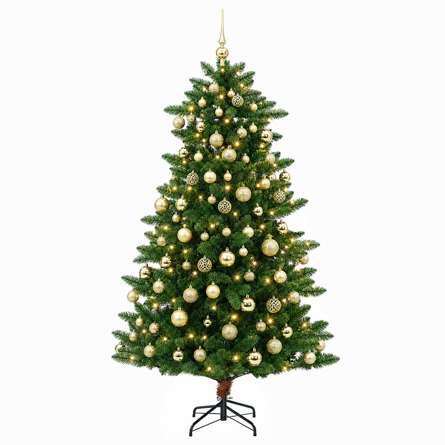 vidaXL Artificial Christmas Tree with Bauble 210 εκ. 300 LED