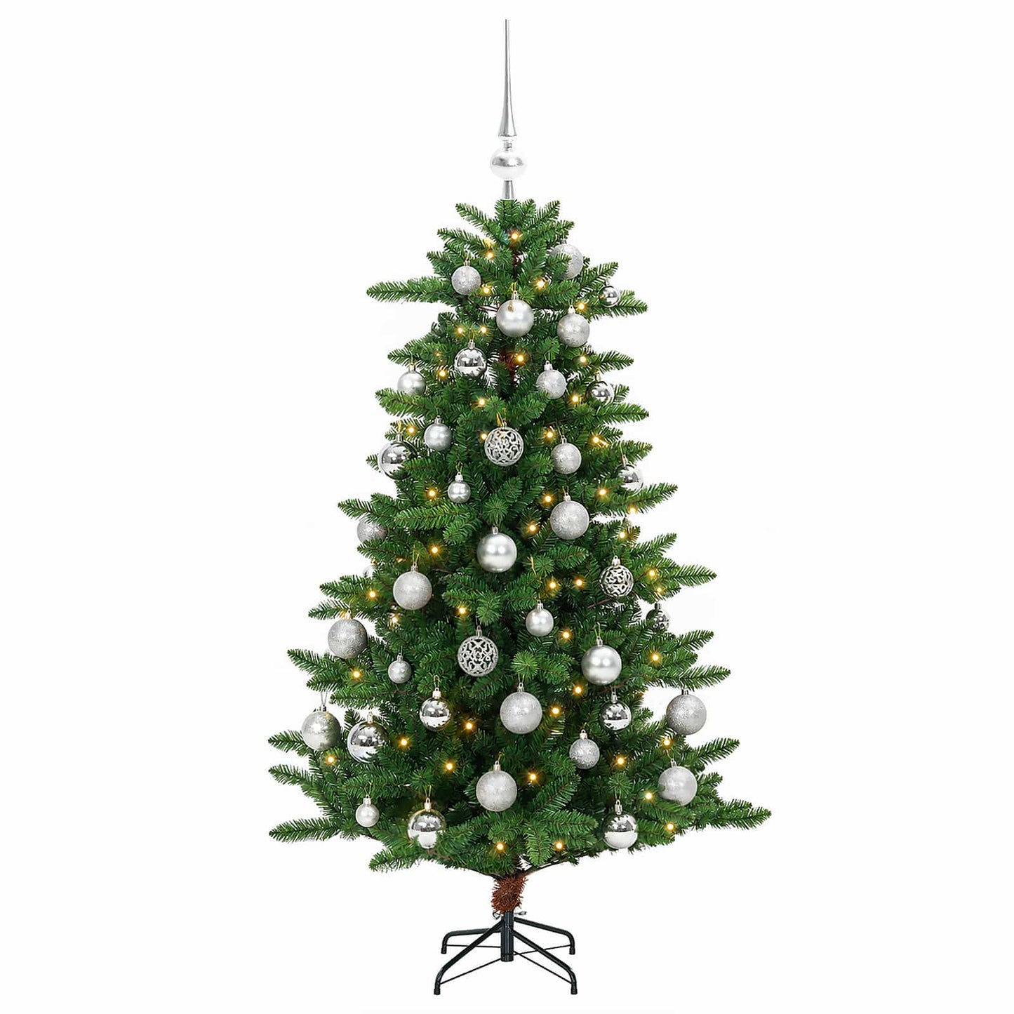 vidaXL Artificial Christmas Tree with Bauble 150 εκ. 150 LED