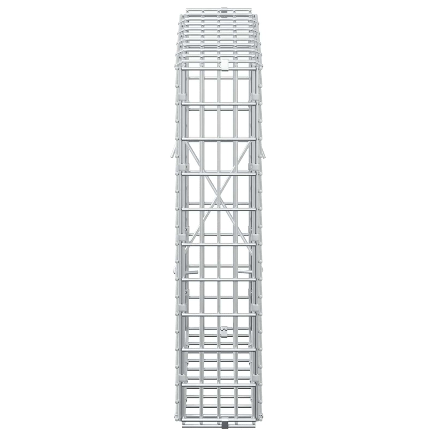 vidaXL Γκαμπιόν με σύρμα 3,5 χλστ και πλέγμα 5x2,5 εκ 50x10x50 εκ