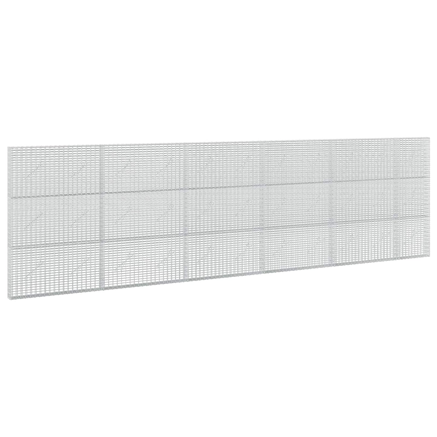 vidaXL Γκαμπιόν με σύρμα 3,5 mm και πλέγμα 5x2,5 cm 550x10x150 εκ