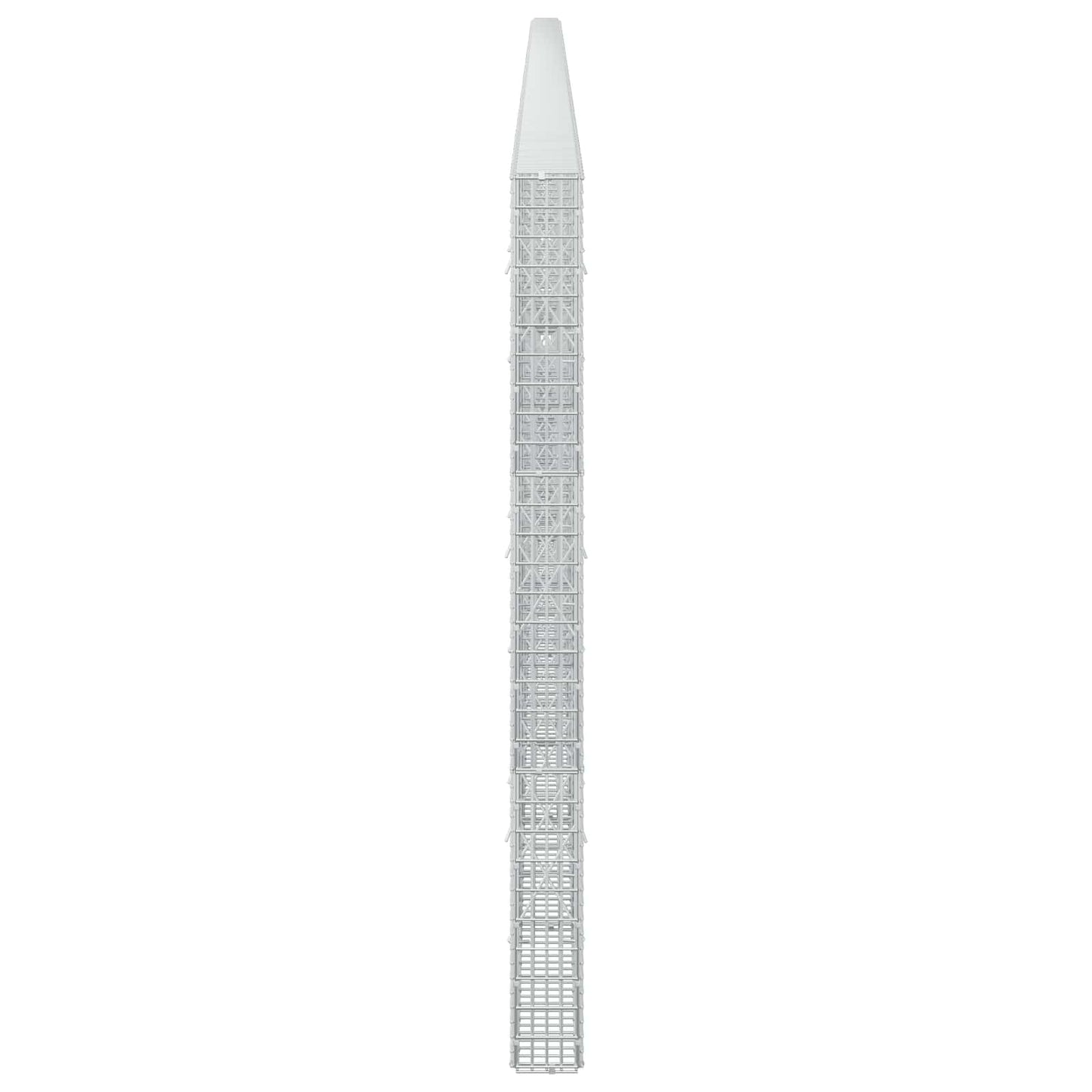 vidaXL Γκαμπιόν με σύρμα 3,5 χλστ και πλέγμα 5x2,5 εκ 1100x10x150 εκ