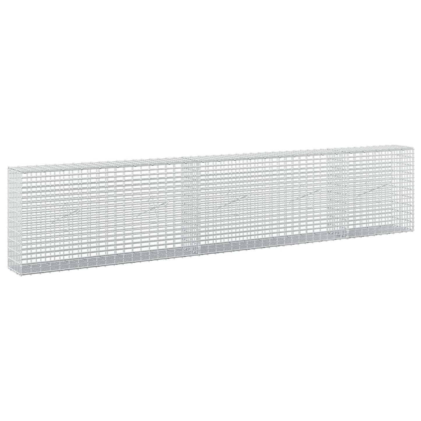 vidaXL Γκαμπιόν με σύρμα 3,5 χλστ και πλέγμα 5x2,5 εκ 250x20x50 εκ
