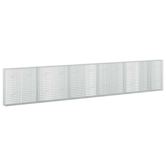 vidaXL Γκαμπιόν με σύρμα 3,5 mm και πλέγμα 5x2,5 cm 550x20x100 εκ.