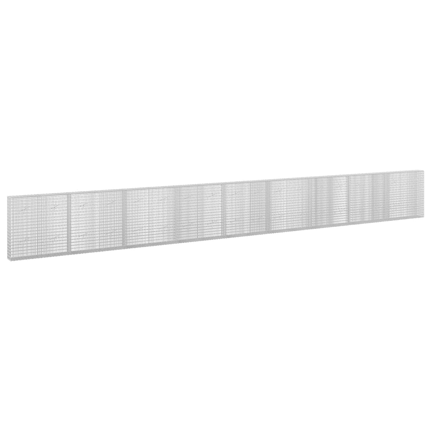 vidaXL Γκαμπιόν με σύρμα 3,5 mm και πλέγμα 5x2,5 cm 900x20x100 εκ