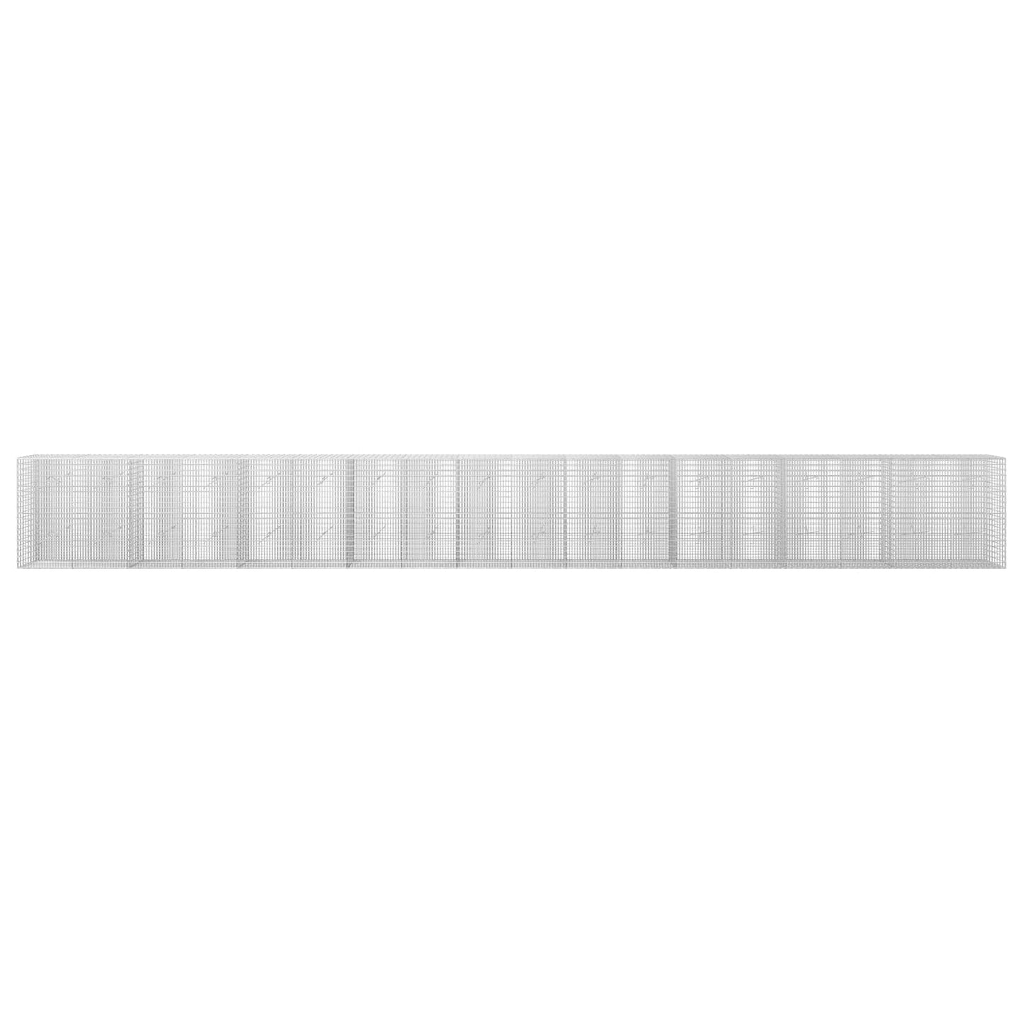 vidaXL Γκαμπιόν με σύρμα 3,5 mm και πλέγμα 5x2,5 cm 900x20x100 εκ