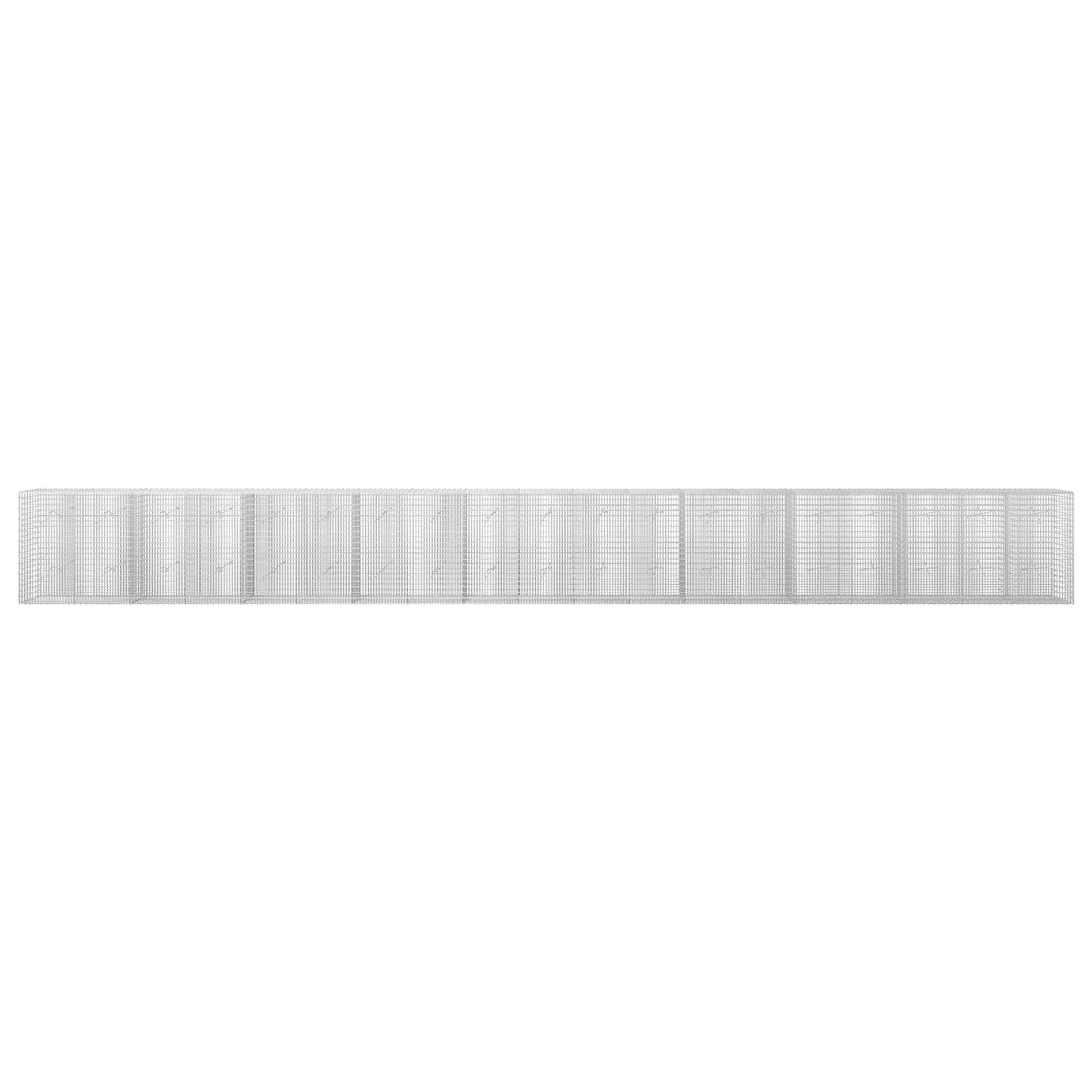 vidaXL Γκαμπιόν με σύρμα 3,5 mm και πλέγμα 5x2,5 cm 950x20x100 εκ.