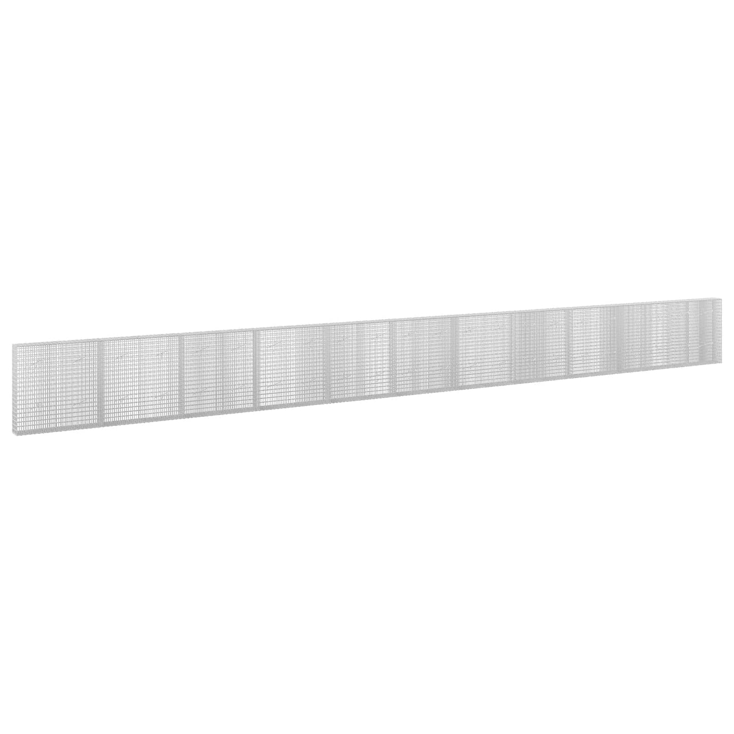 vidaXL Γκαμπιόν με σύρμα 3,5 mm και πλέγμα 5x2,5 cm 1100x20x100 εκ