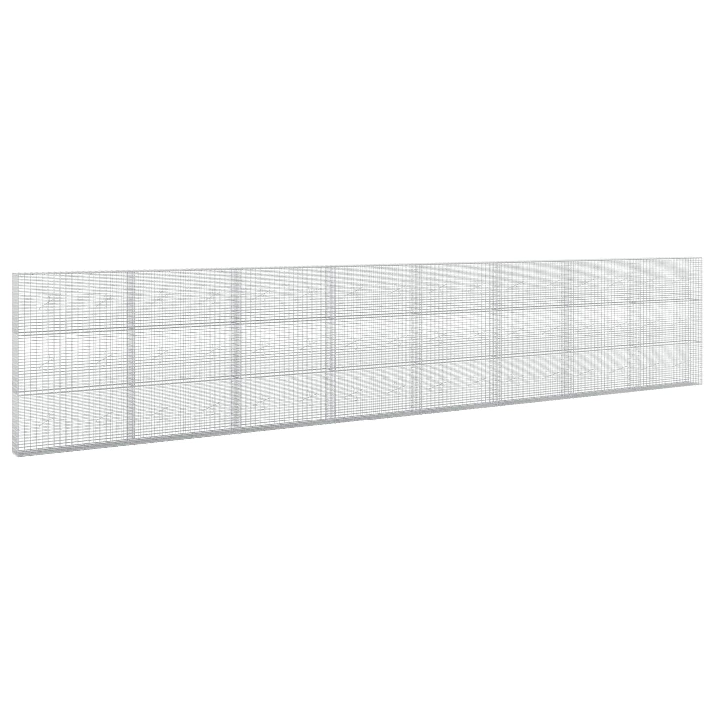 vidaXL Γκαμπιόν με σύρμα 3,5 mm και πλέγμα 5x2,5 cm 800x20x150 εκ