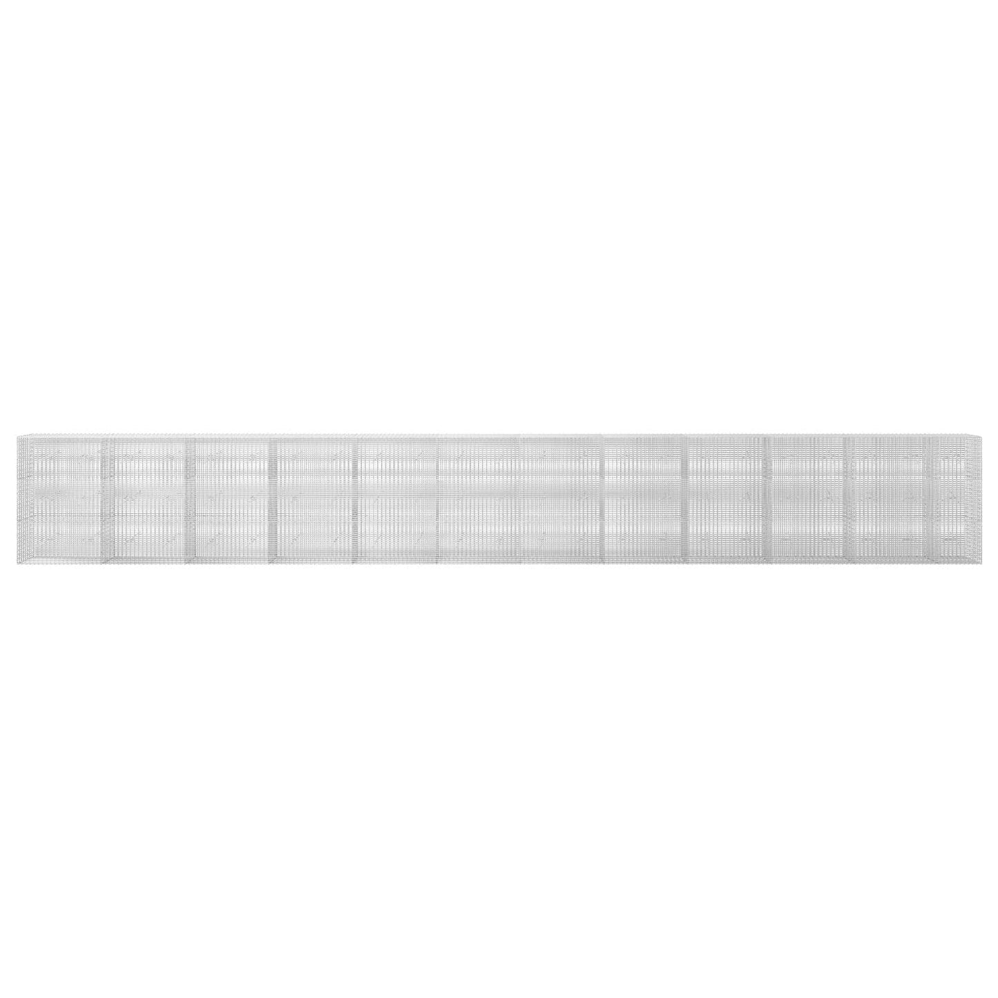 vidaXL Γκαμπιόν με σύρμα 3,5 mm και πλέγμα 5x2,5 cm 1150x20x150 εκ