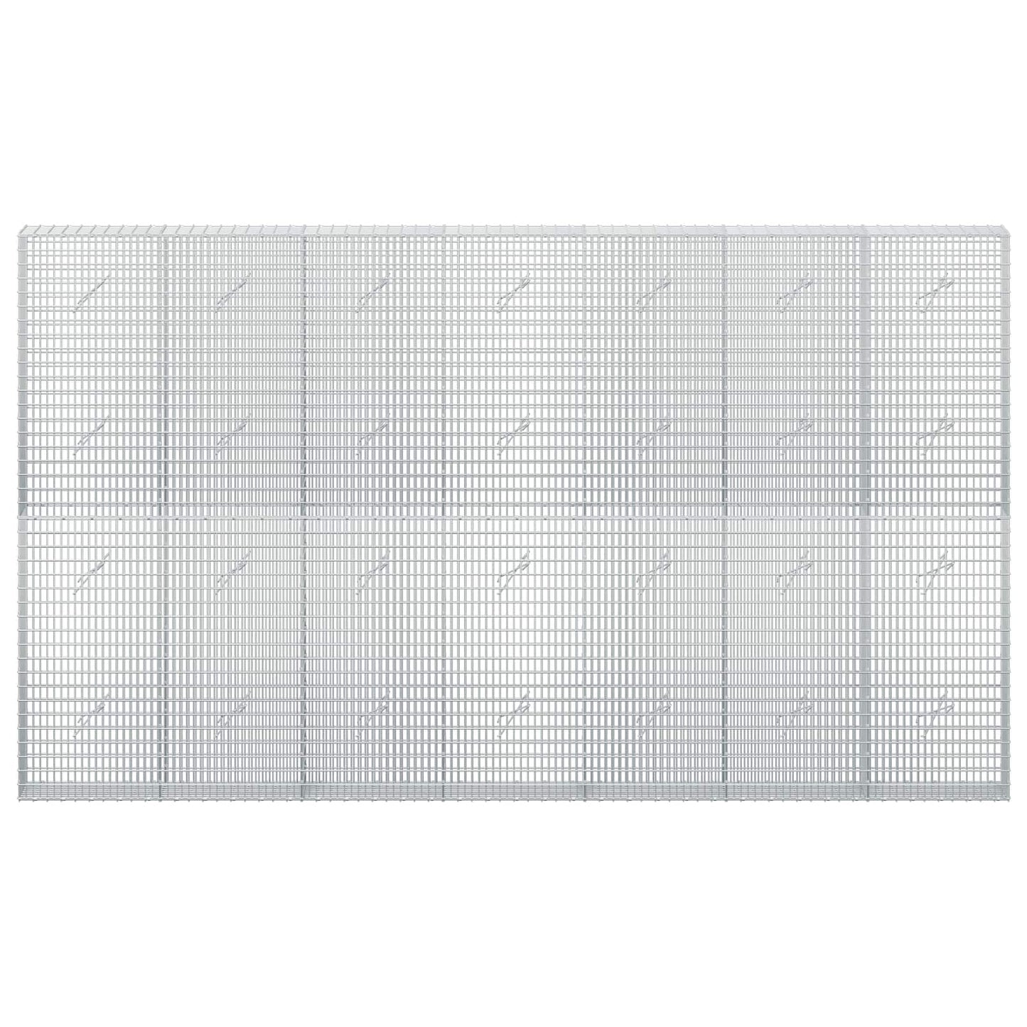 vidaXL Γκαμπιόν με σύρμα 3,5 χλστ και πλέγμα 5x2,5 εκ 350x20x200 εκ.