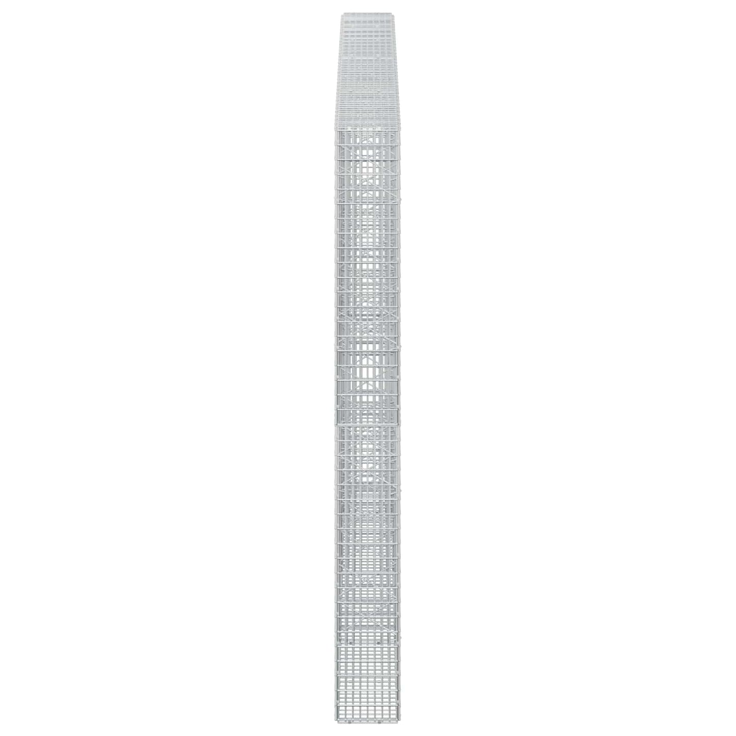 vidaXL Γκαμπιόν με σύρμα 3,5 χλστ και πλέγμα 5x2,5 εκ 350x20x200 εκ.