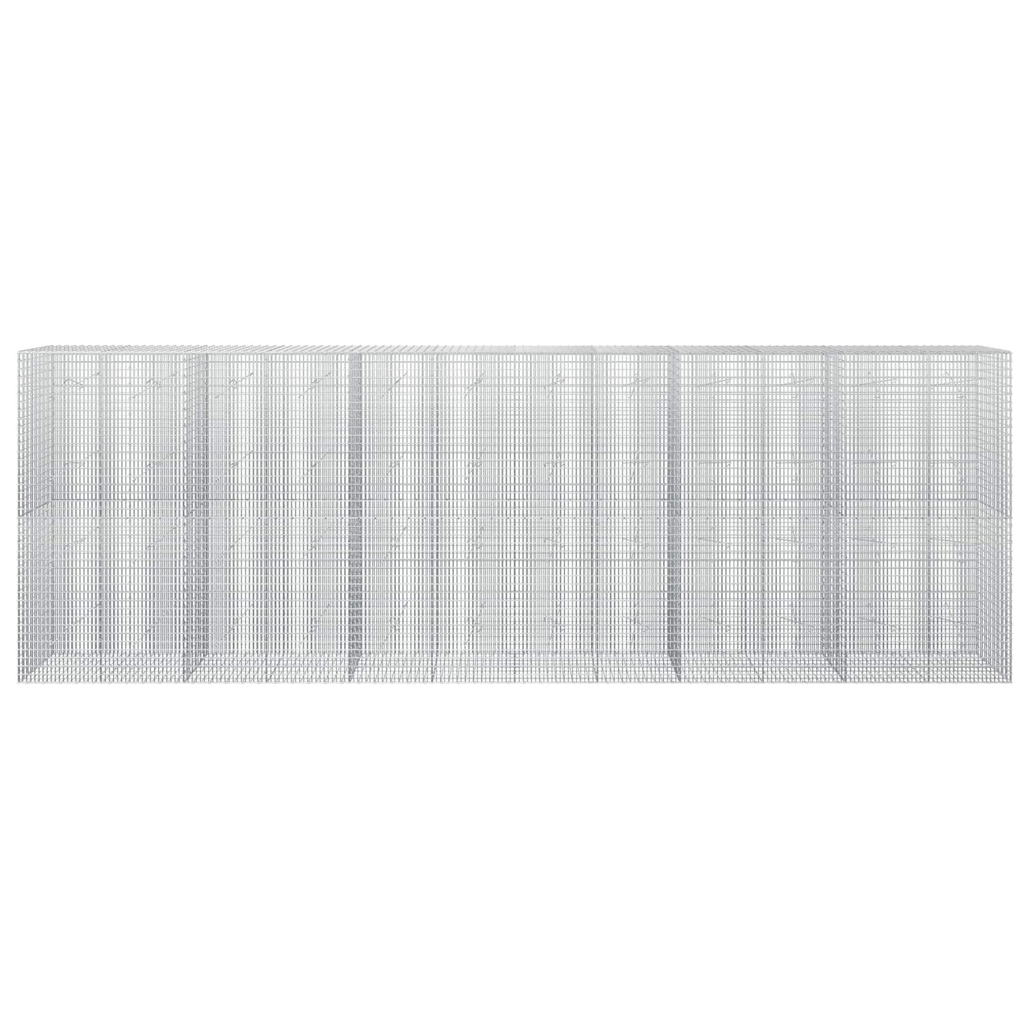 vidaXL Γκαμπιόν με σύρμα 3,5 mm και πλέγμα 5x2,5 cm 600x20x200 εκ