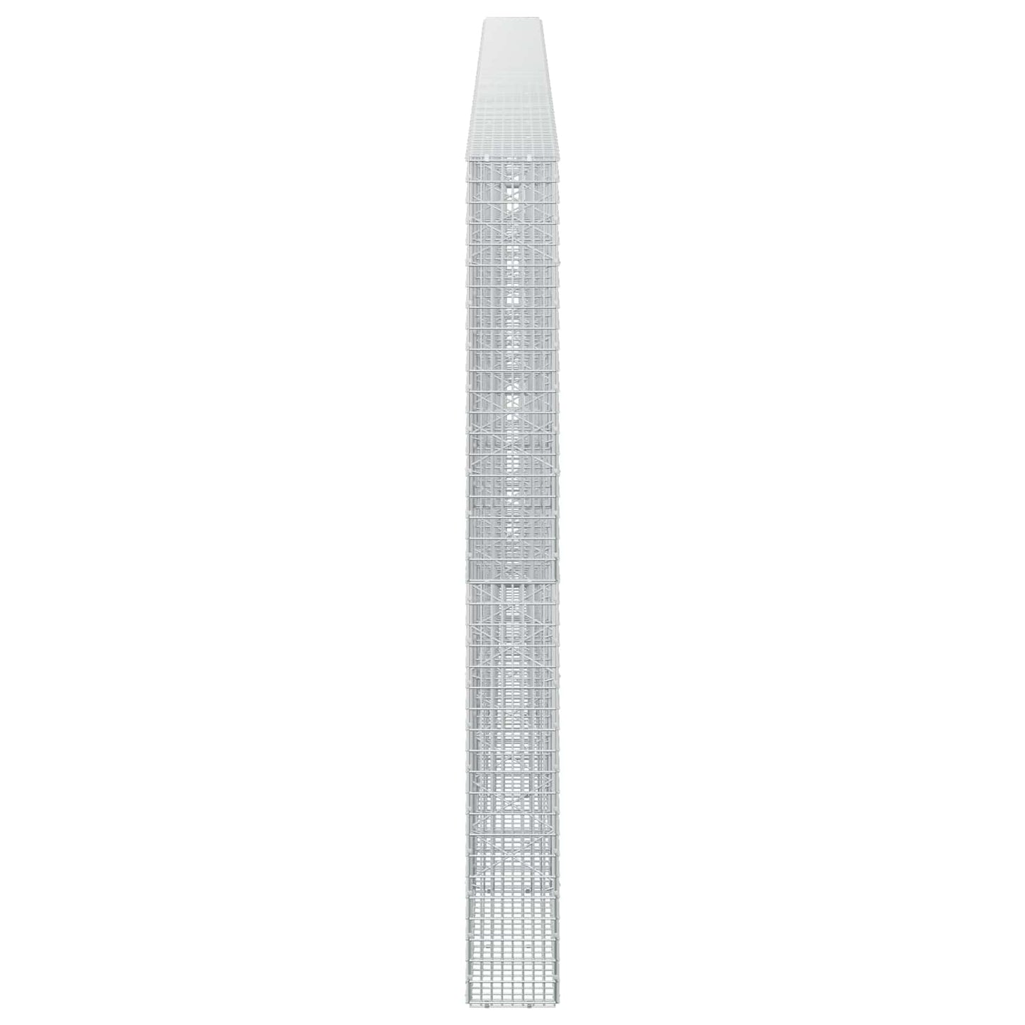 vidaXL Γκαμπιόν με σύρμα 3,5 mm και πλέγμα 5x2,5 cm 600x20x200 εκ