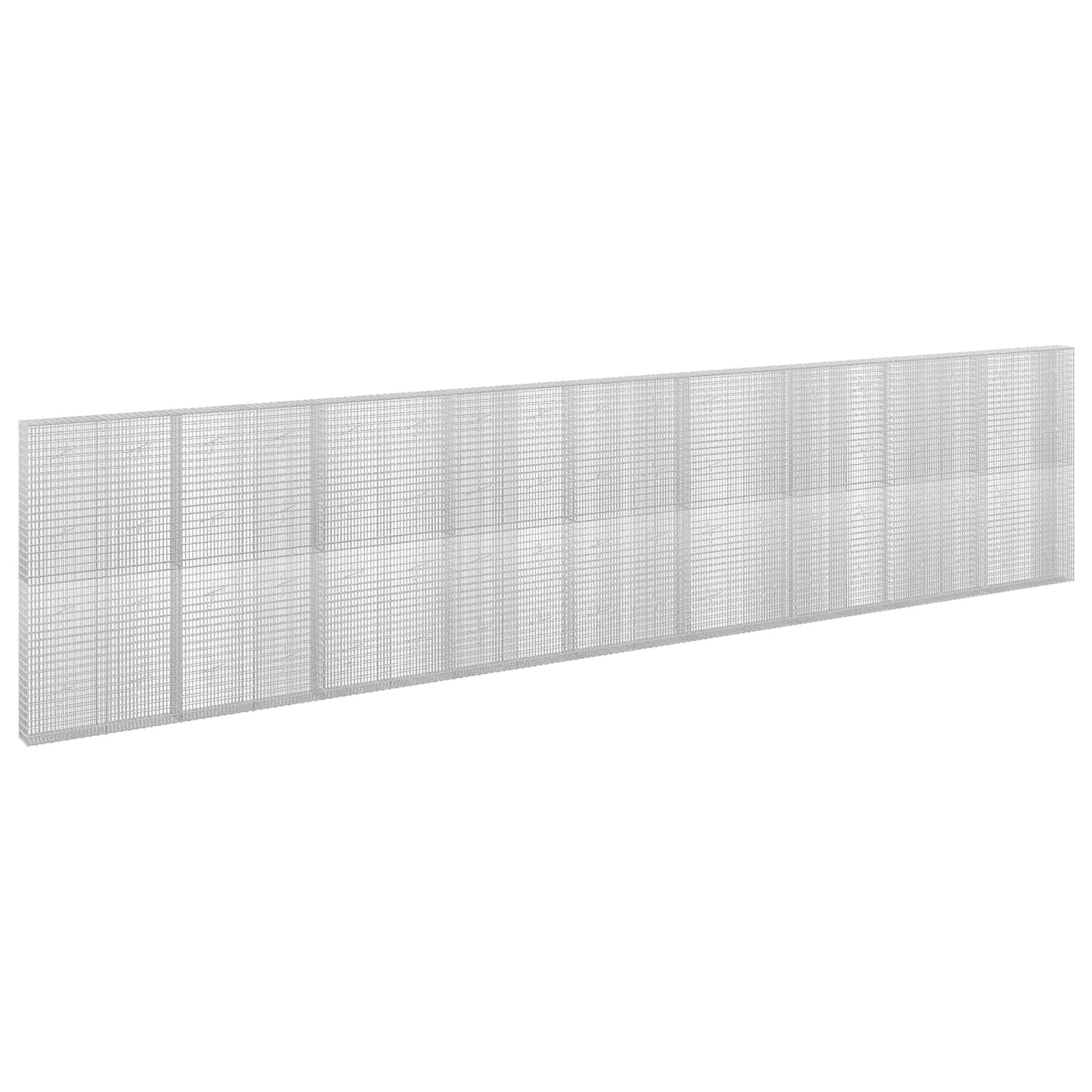 vidaXL Γκαμπιόν με σύρμα 3,5 mm και πλέγμα 5x2,5 cm 900x20x200 εκ