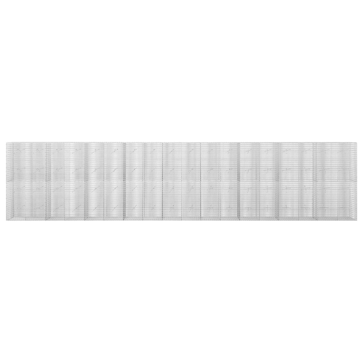 vidaXL Γκαμπιόν με σύρμα 3,5 mm και πλέγμα 5x2,5 cm 900x20x200 εκ